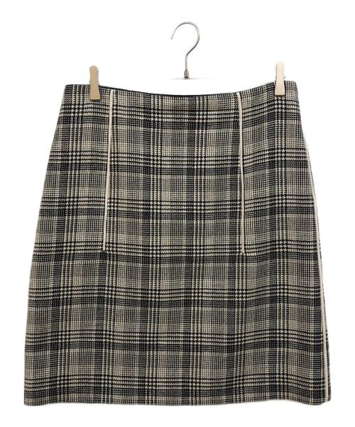中古・古着通販】PRADA (プラダ) ウールチェックスカート ベージュ