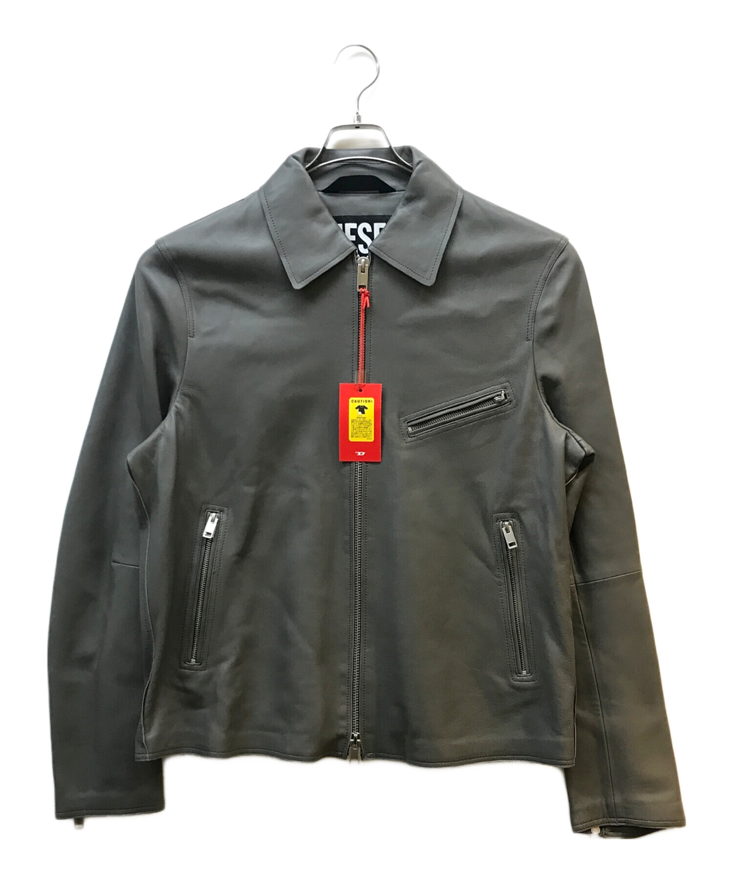 中古・古着通販】DIESEL (ディーゼル) シングルライダースジャケット