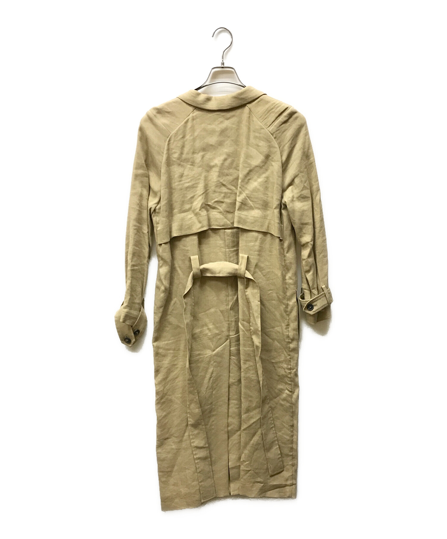 中古・古着通販】tela (テラ) リネン混コート ブラウン サイズ:記載