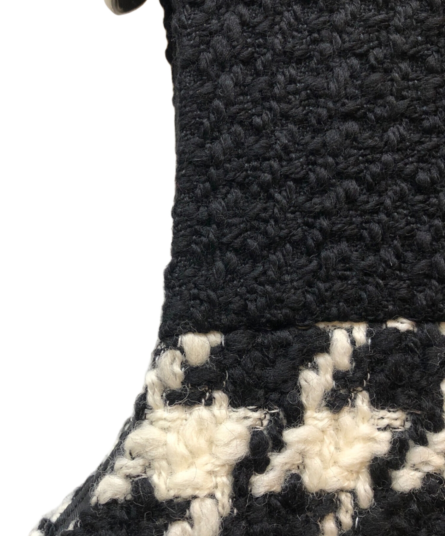 中古・古着通販】sheller (シェリエ) ハウンドトゥースツイードドレス