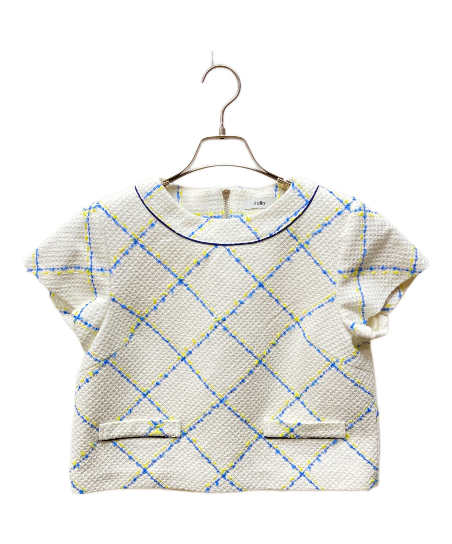 sheller Zipperトップス sheller シェリエ フロントZIPビスチェ な*い