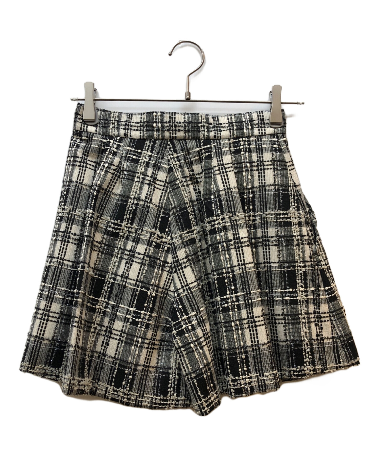 中古・古着通販】sheller (シェリエ) ツイードショートパンツ ブラック