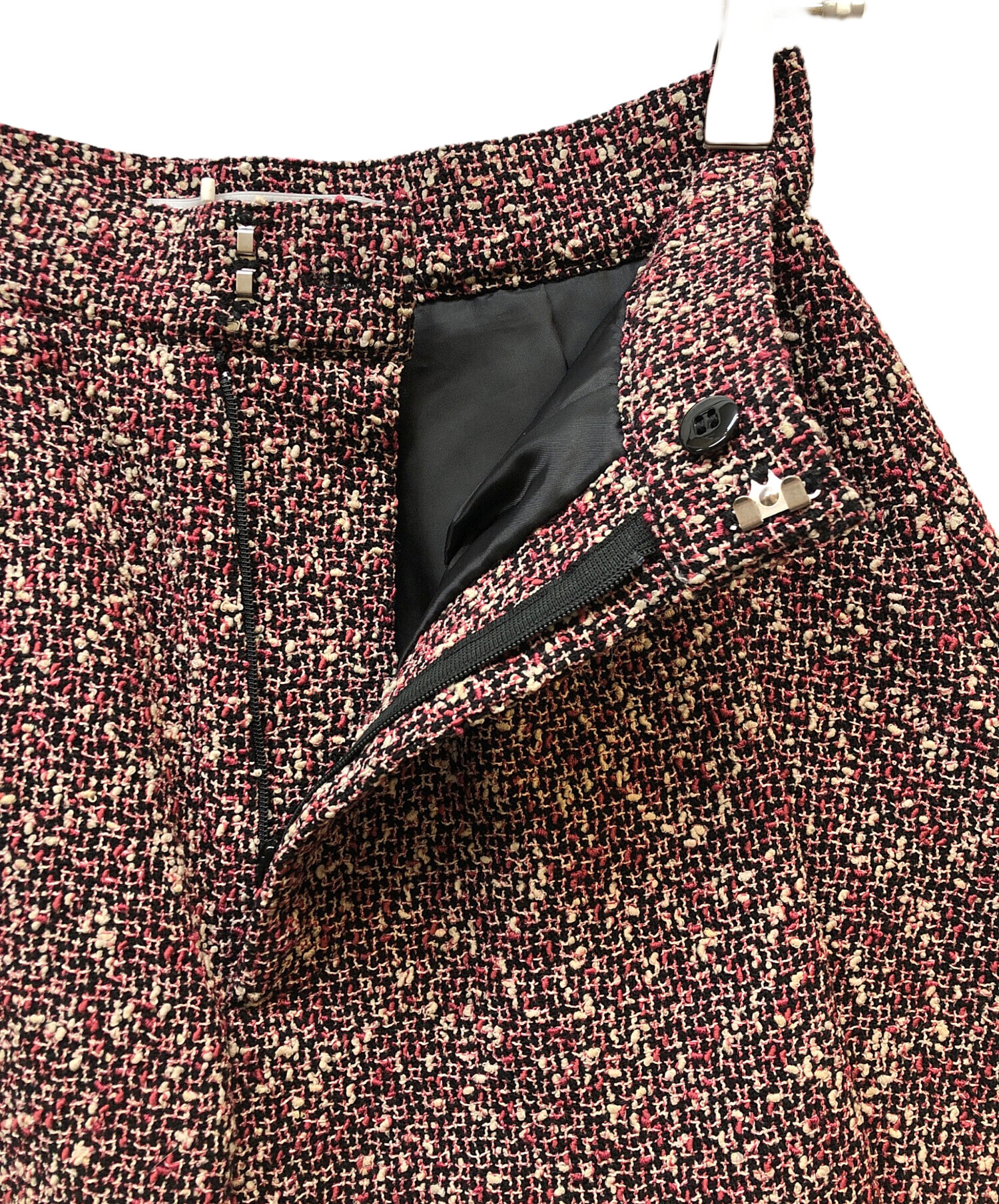 【新品】 sheller シェリエ　ドットテーパードパンツ　ホワイト zip dot tapered pants – shéller / シェリエ