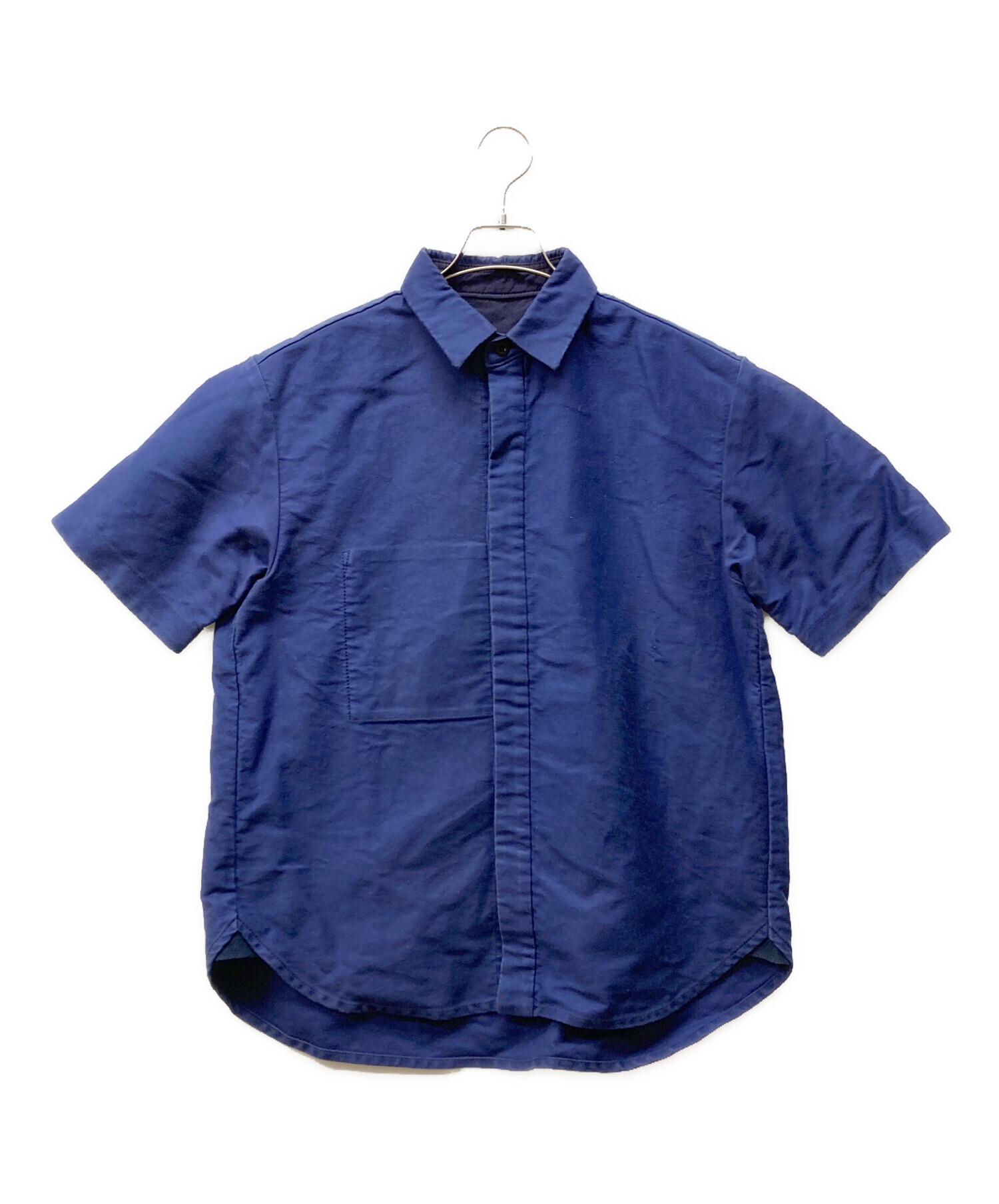 中古・古着通販】sacai (サカイ) Moleskin Shirt ブルー サイズ:SIZE 1