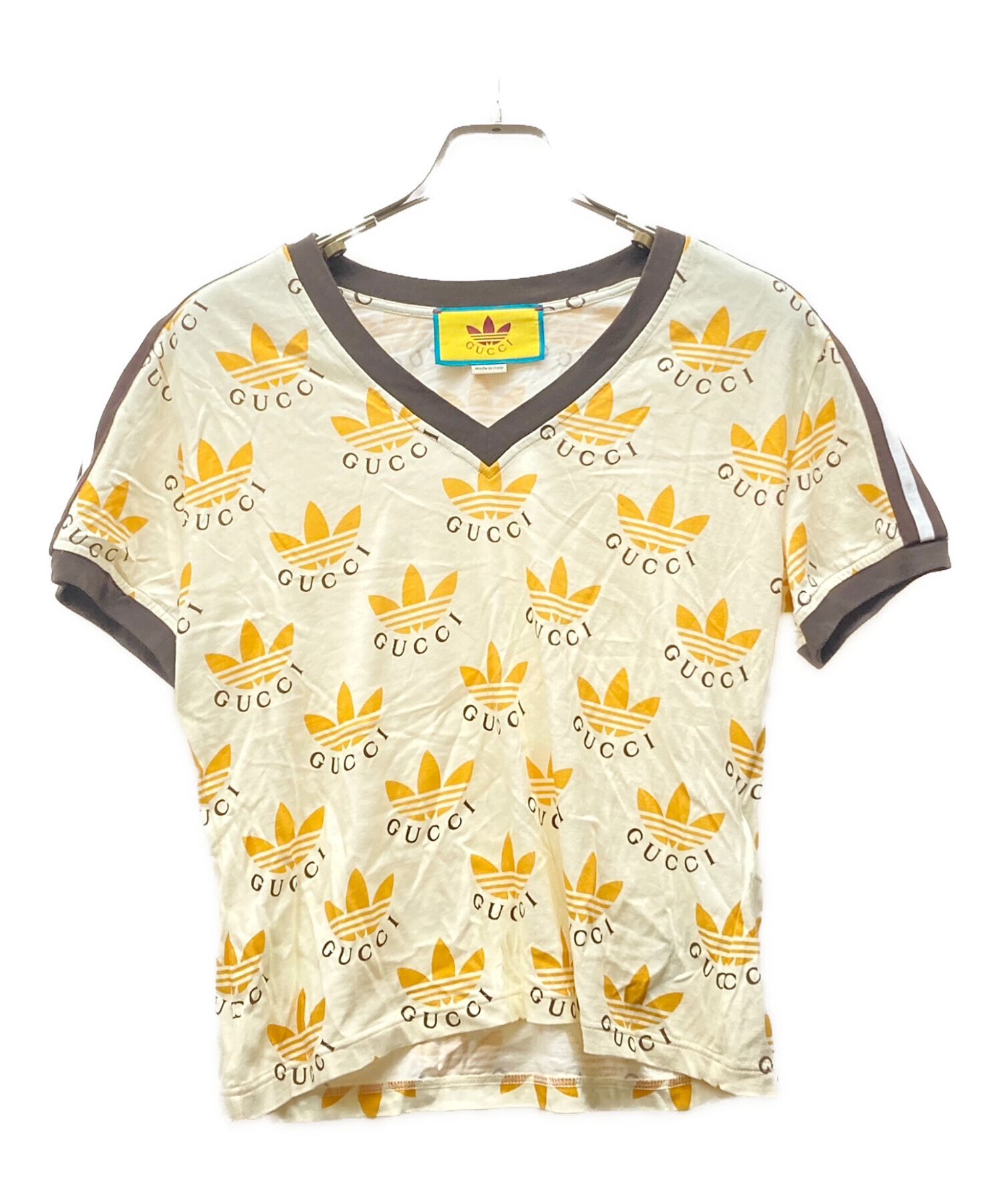 中古・古着通販】adidas (アディダス) GUCCI (グッチ) Trefoil Print T 