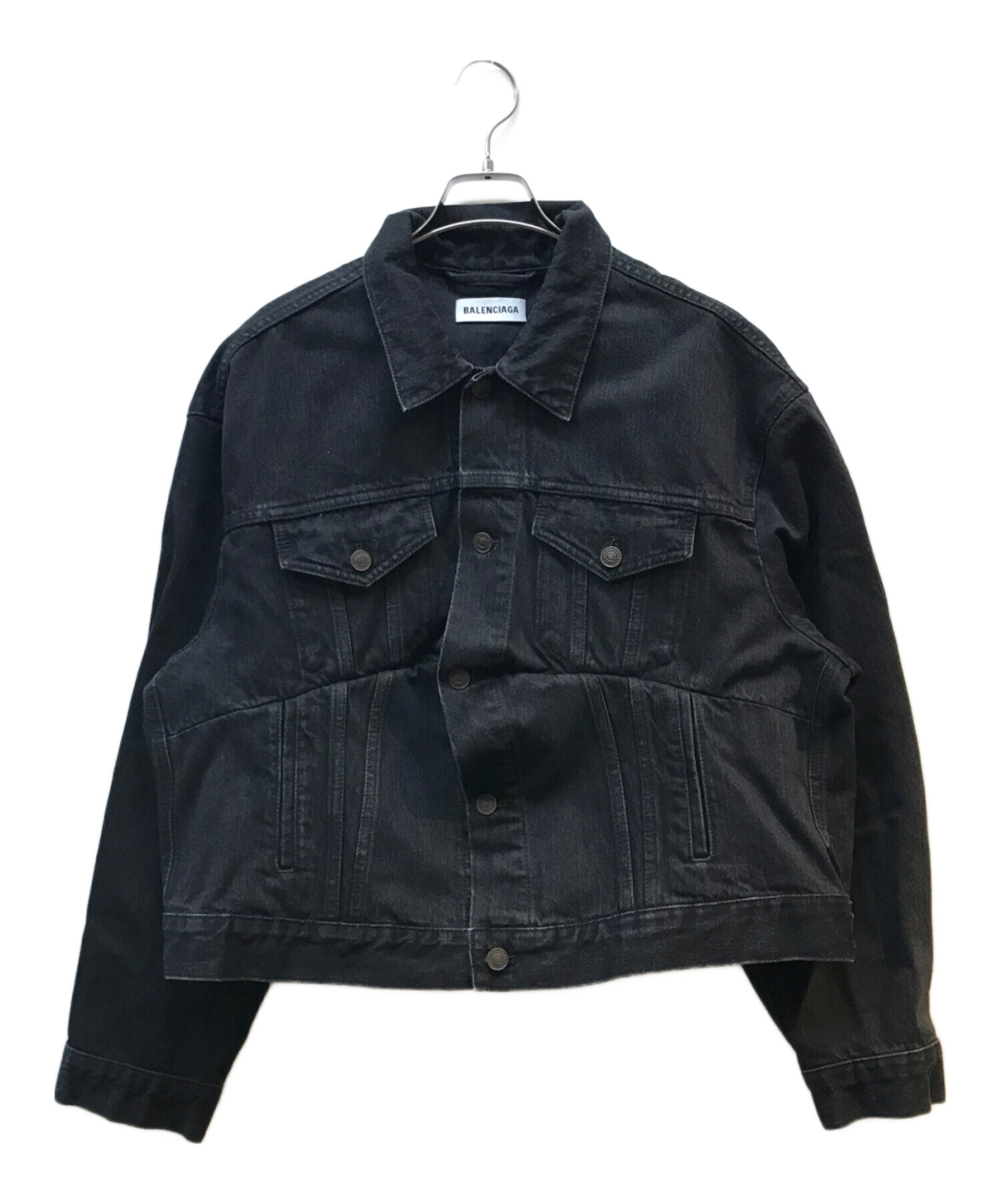 BALENCIAGA スウィングデニムジャケット ブラック BALENCIAGA
