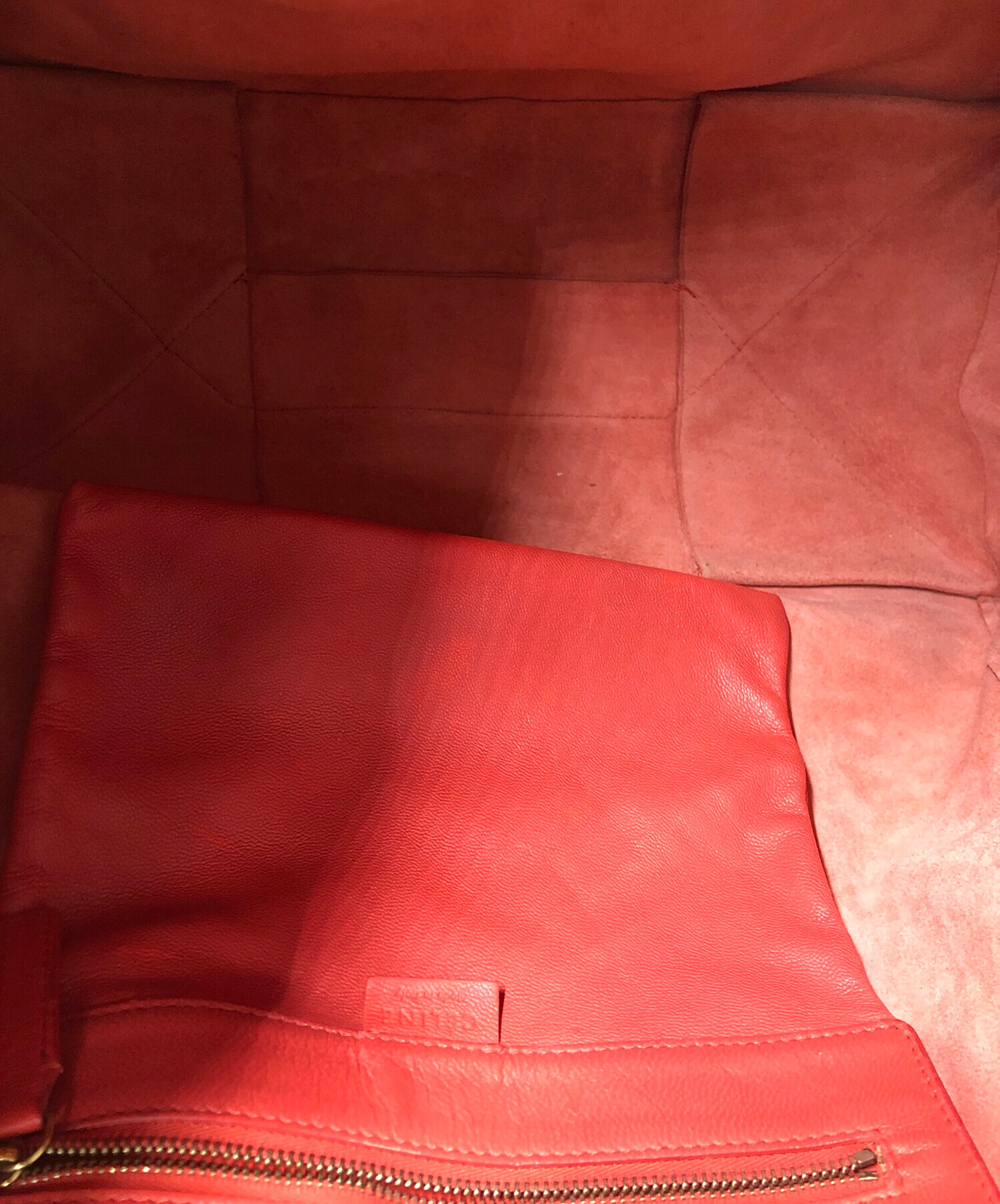 中古・古着通販】CELINE (セリーヌ) ホリゾンタルカバ レッド