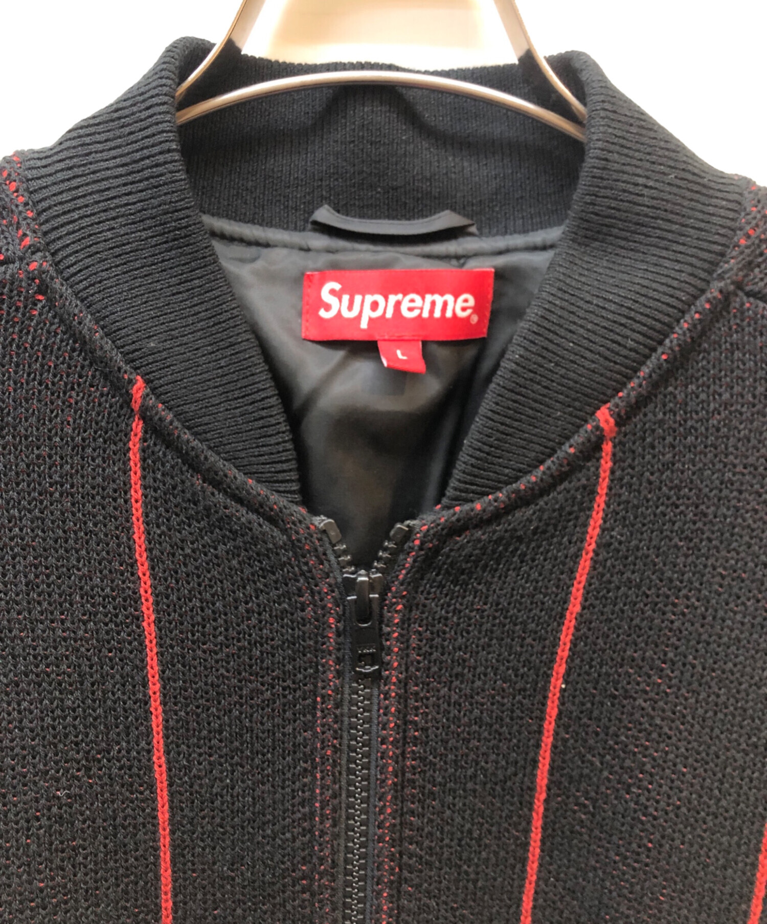 Pinstripe Varsity Zip Up Sweater シュプリーム 【公式通販】