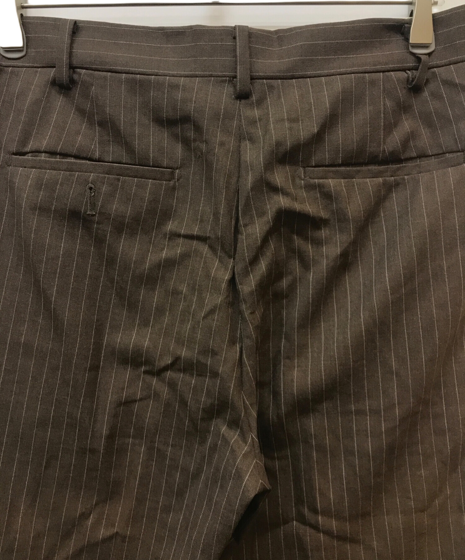 中古・古着通販】WACKO MARIA (ワコマリア) ストライプパンツ ブラウン