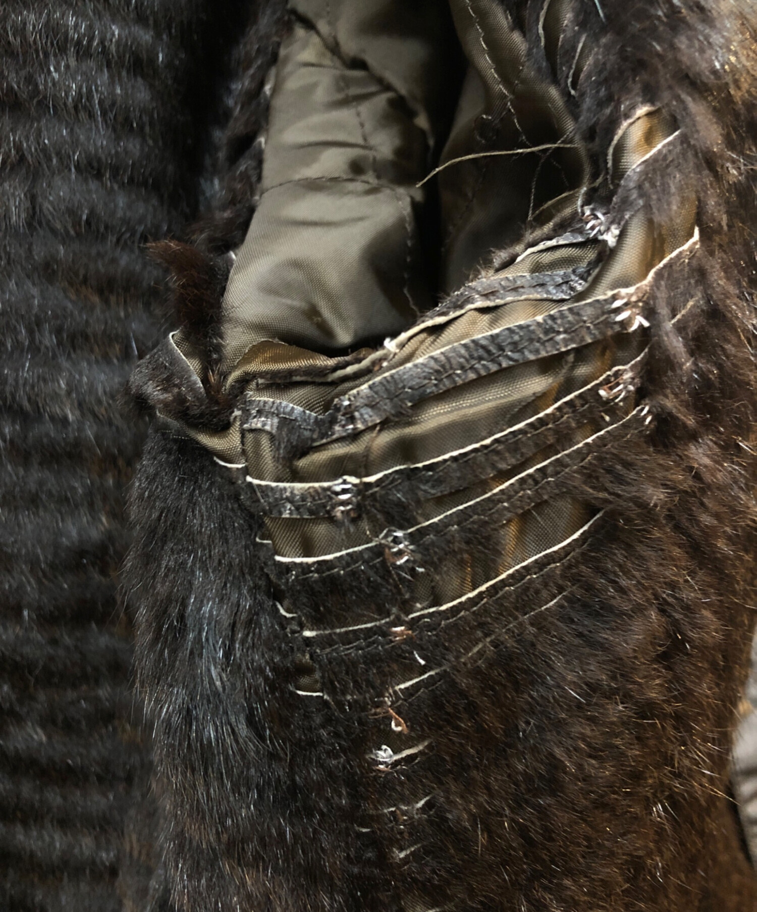 BALMAIN レザージャケット バルマン ミンクファー 革 毛皮 ブルゾン