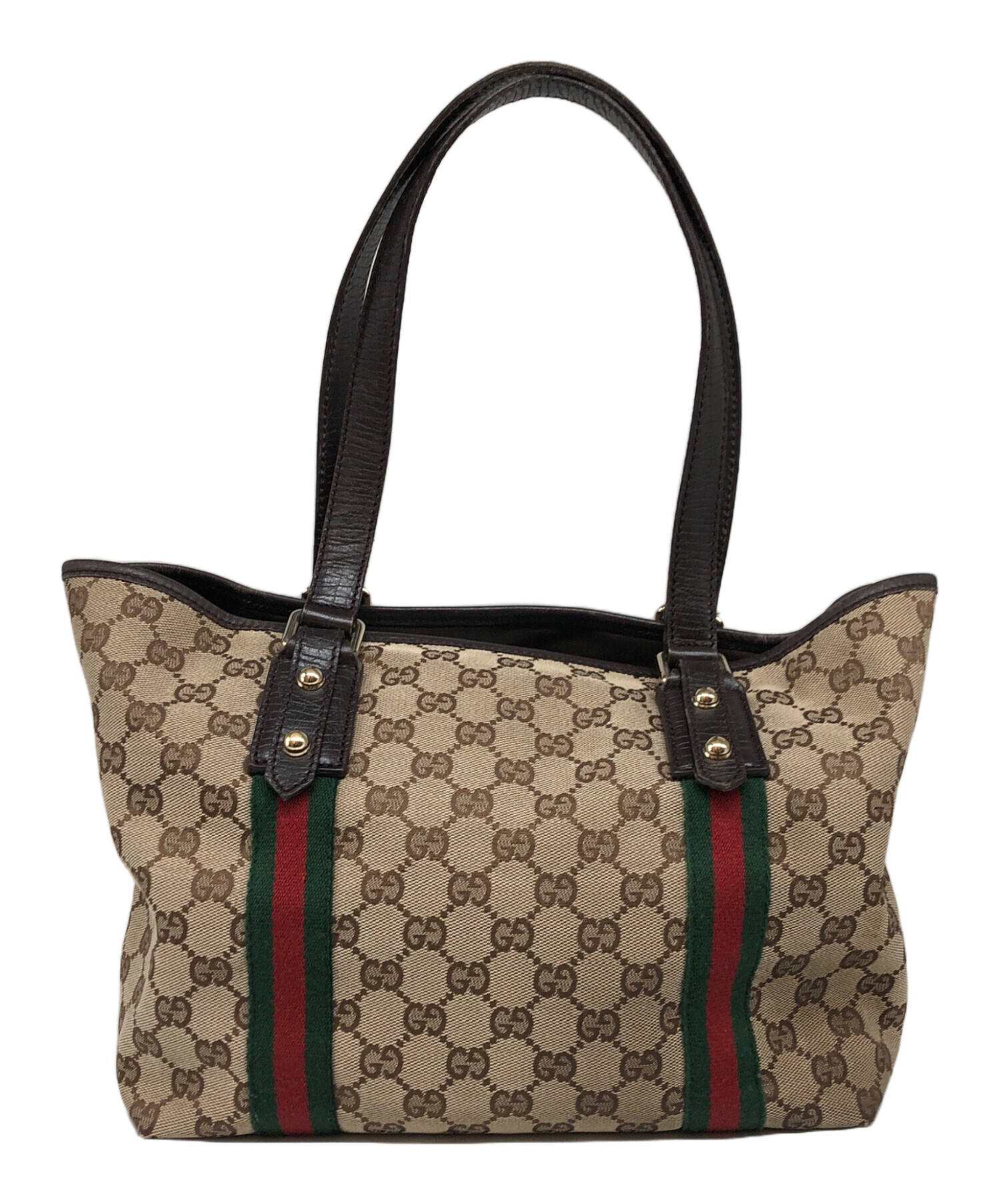 中古・古着通販】GUCCI (グッチ) GG柄 シェリーライン トートバッグ