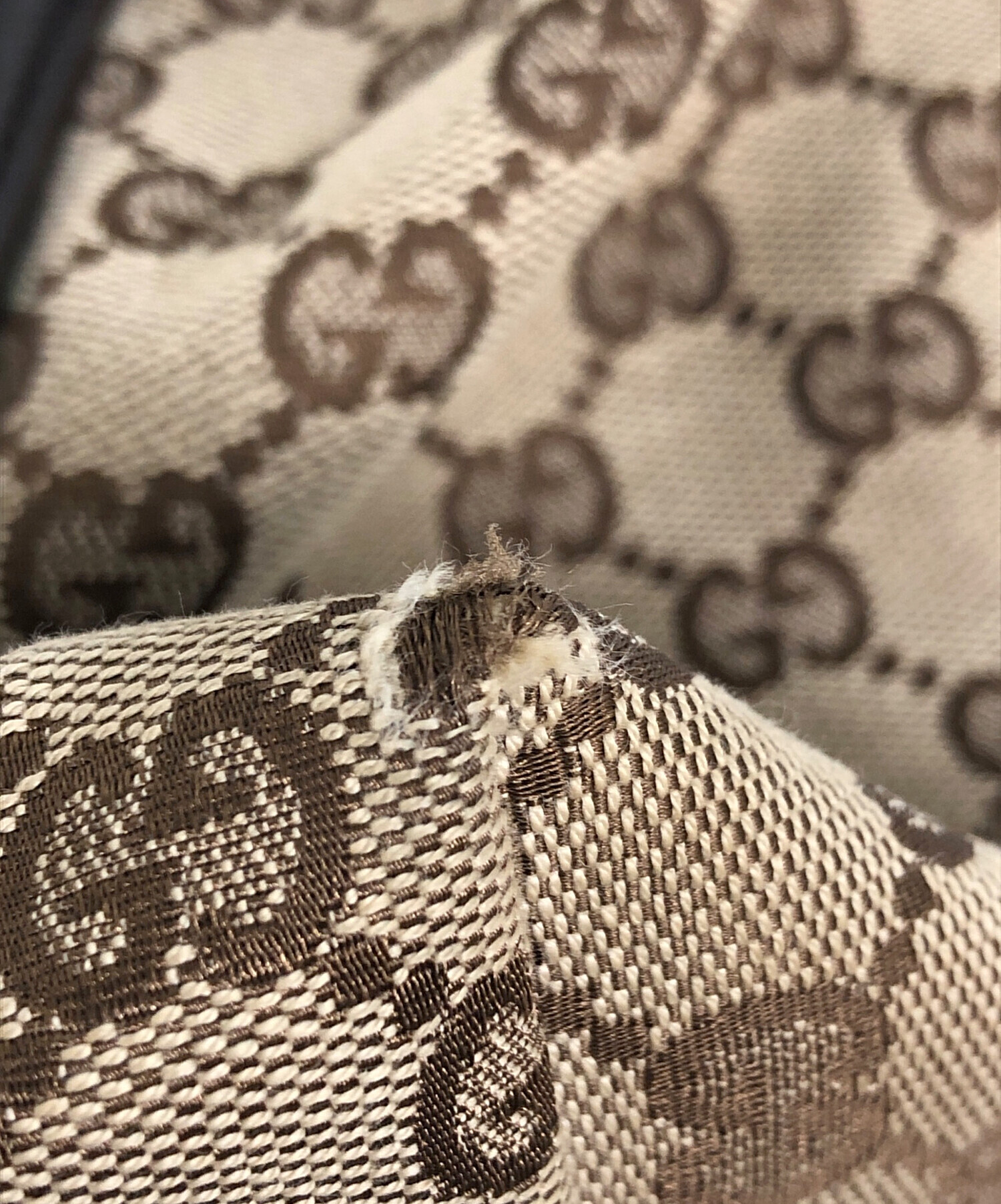 中古・古着通販】GUCCI (グッチ) GG柄 シェリーライン トートバッグ