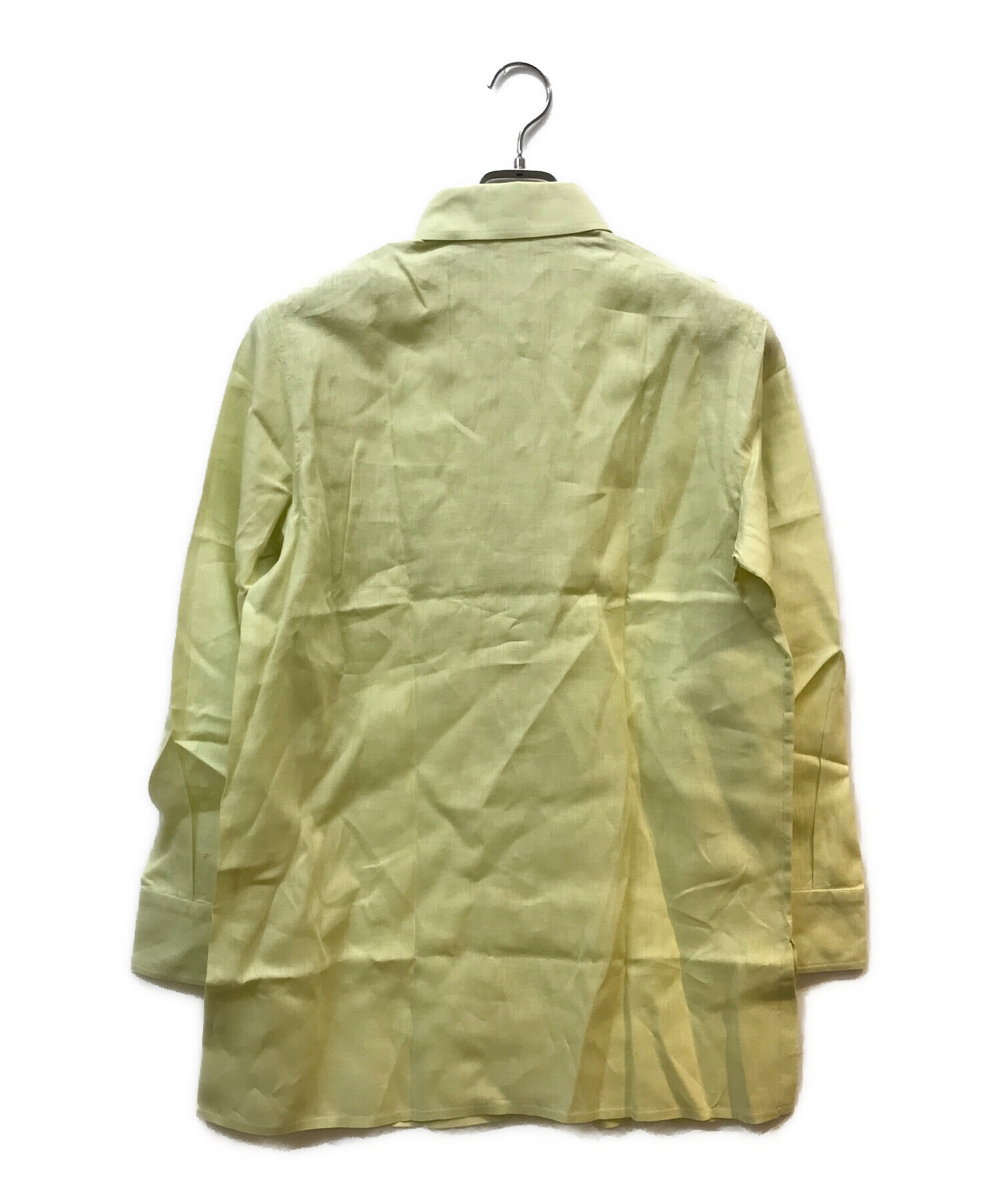 HERMES エルメス 刺繍 リネン シャツ ☆美品☆HERMES リネンシャツ