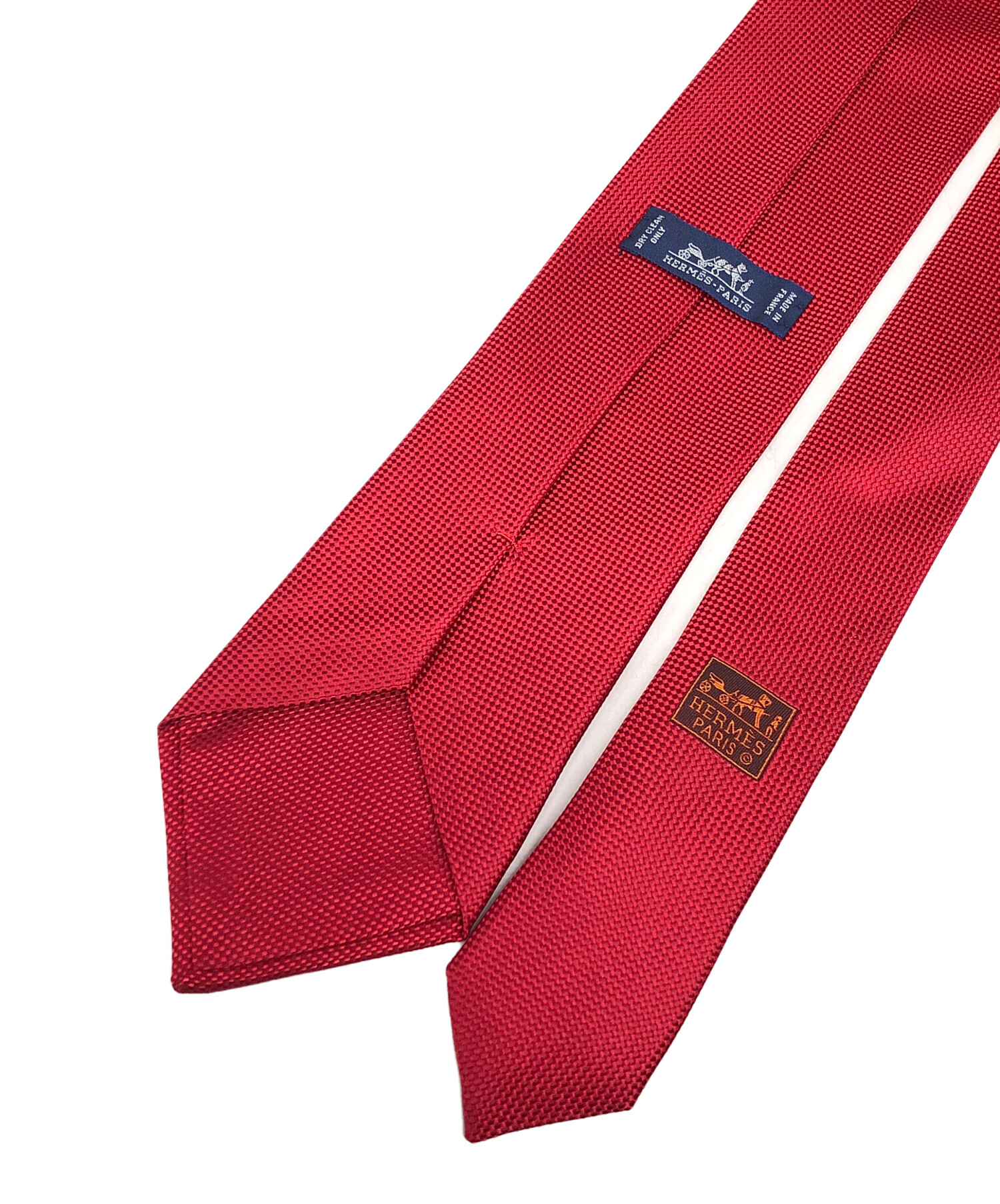 新品 HERMES エルメス ネクタイ ソリッドタイ 8 《サントノーレ》