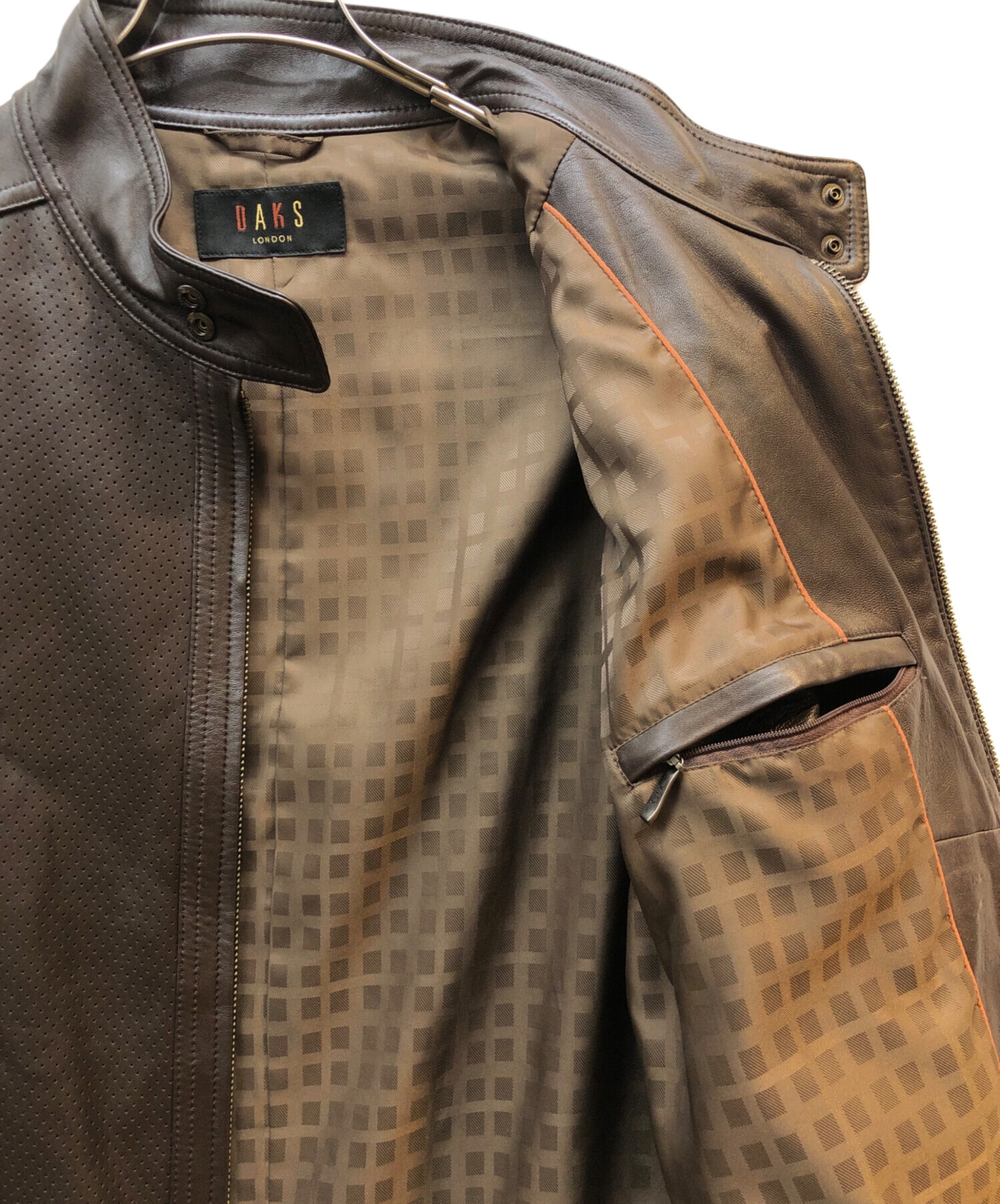 中古・古着通販】DAKS LONDON (ダックスロンドン) パンチングレザー