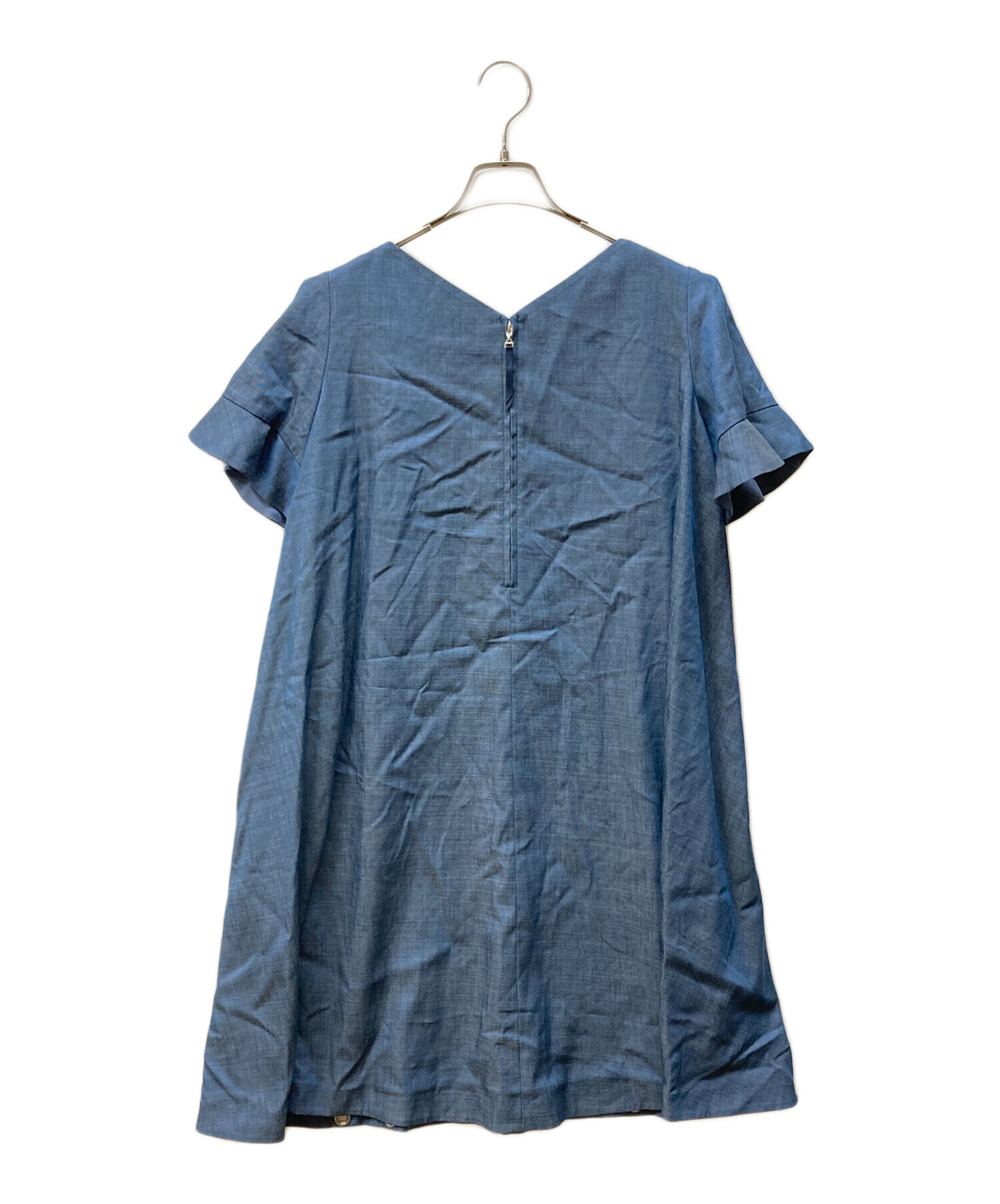 中古・古着通販】TOCCA (トッカ) 刺繍ワンピース ブルー サイズ:4 