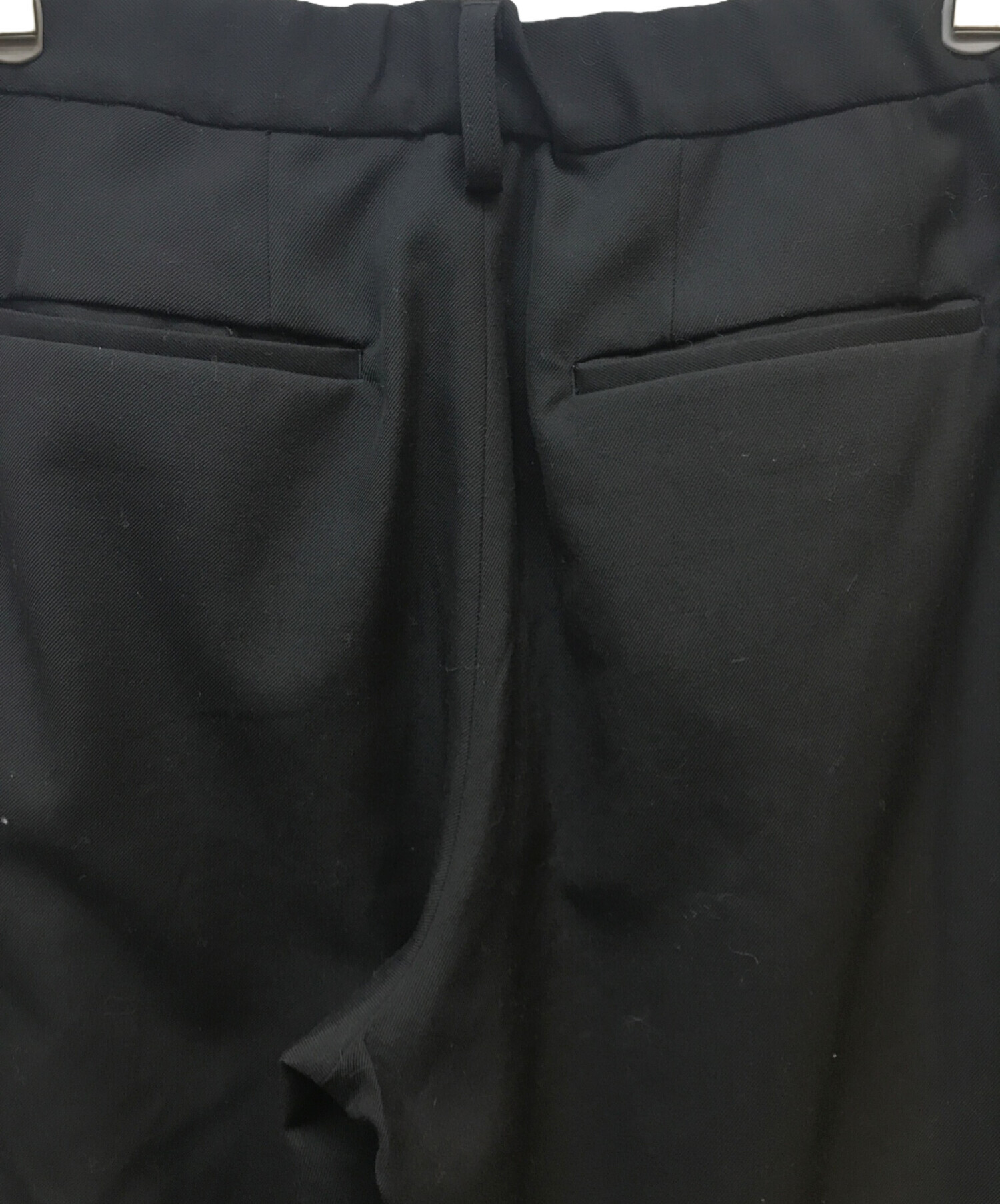 中古・古着通販】AFIIT (アフィット) 3TUCK EASY WIDE SLACKS ブラック