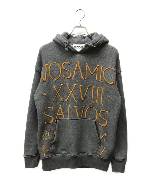 中古・古着通販】MOSCHINO (モスキーノ) パーカー グレー サイズ:46  