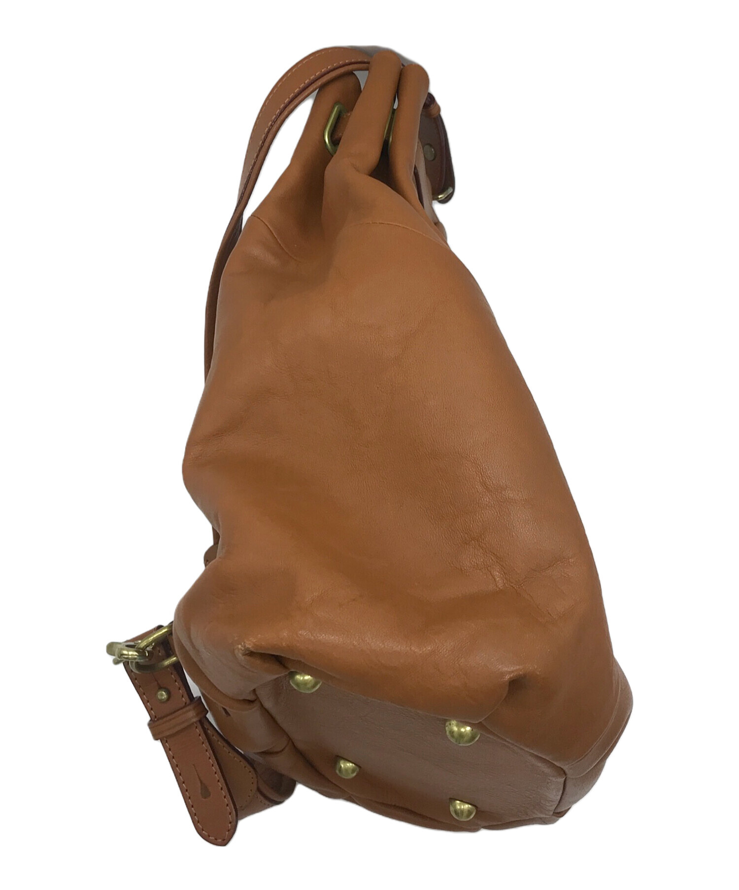 ララ様 leather craft by Emi キャンバス ショルダーバッグ 中古・古着通販】leather craft by emi (レザークラフトバイエミ