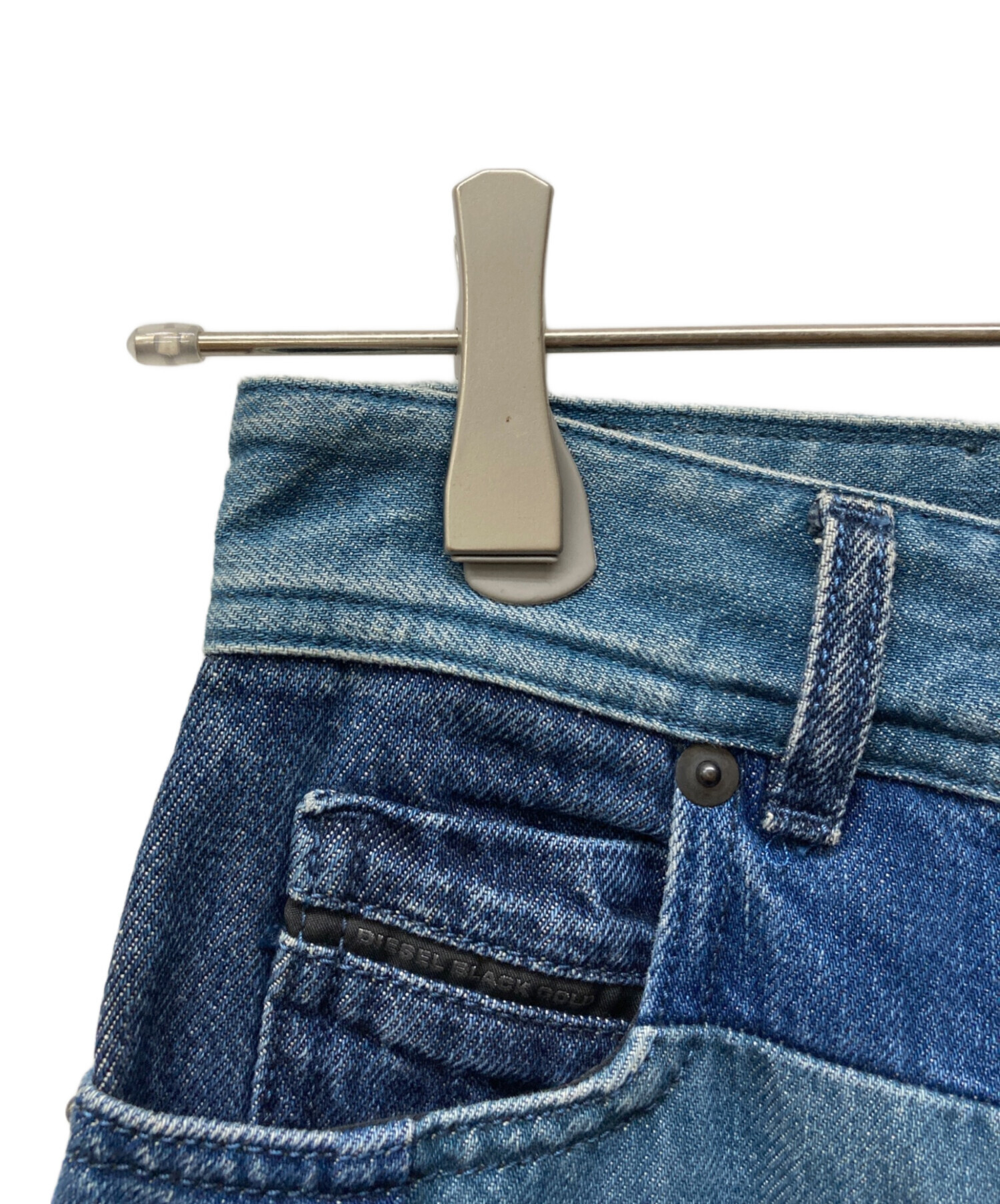 売約済みDIESEL BLACK GOLD｜ラインチェックストレッチデニムw24 中古・古着通販】DIESEL BLACK GOLD (ディーゼル ブラック