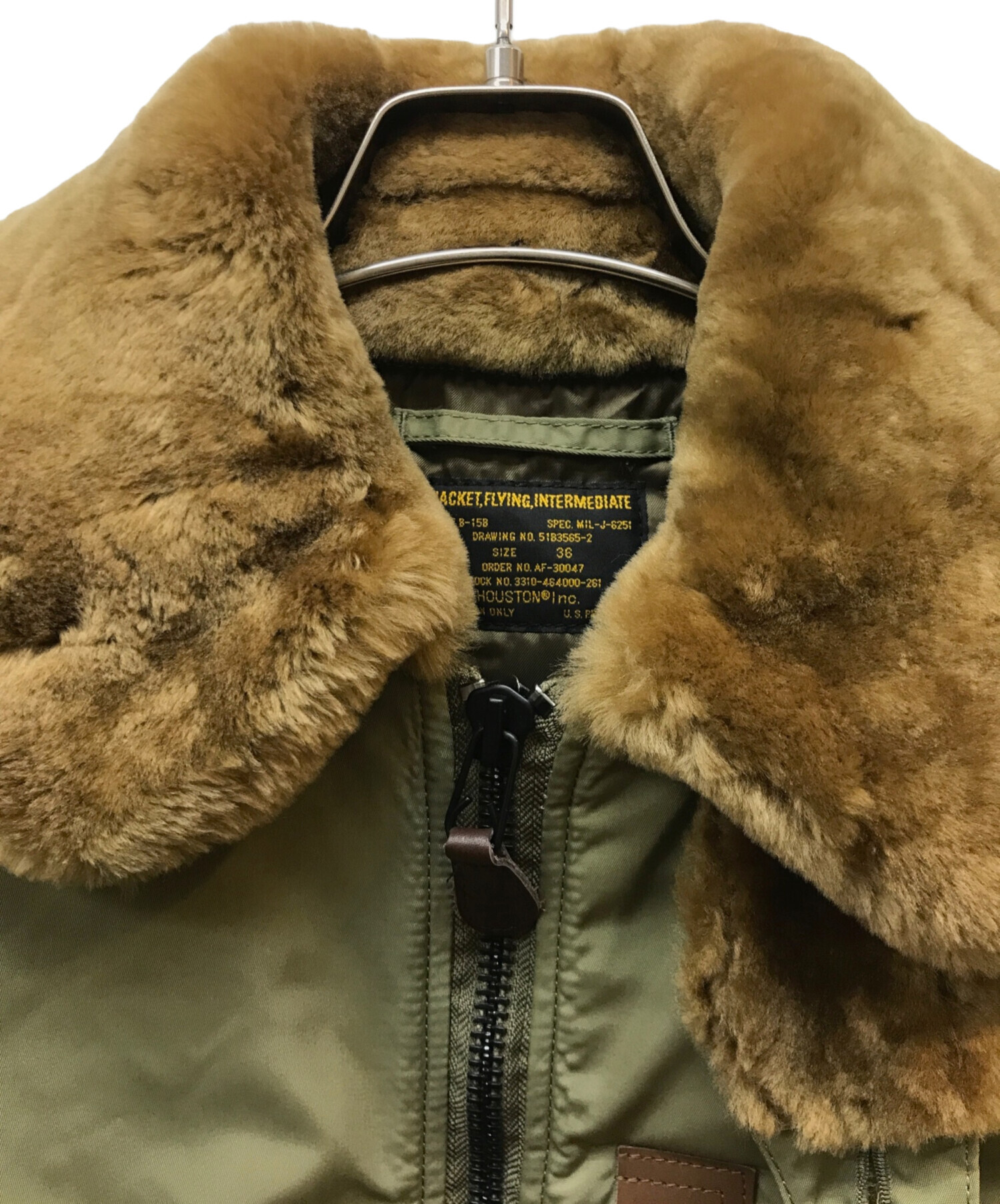 中古・古着通販】HOUSTON (ヒューストン) B-15A FLIGHT JACKET 