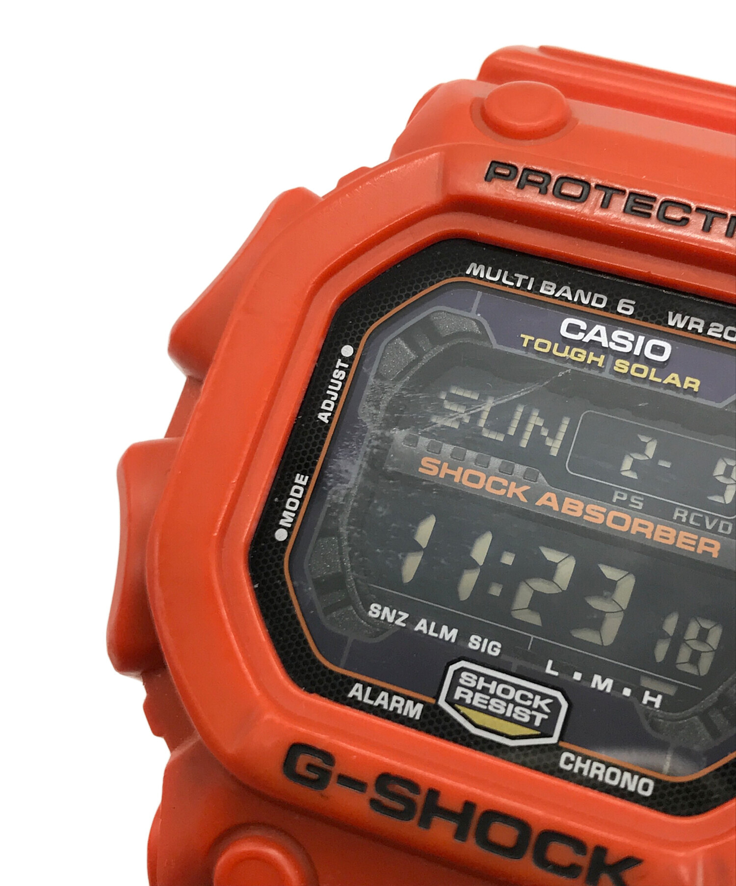 美品 カシオ GW-M5610MR G-ショック レスキューオレンジ 電波 ＊実際と