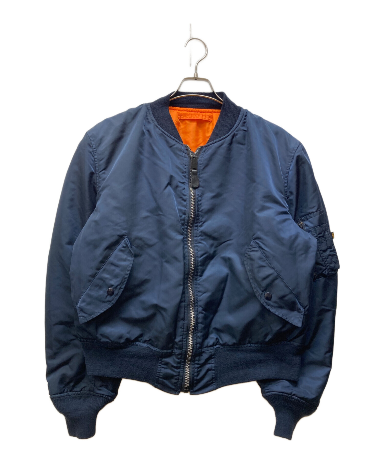 ALPHA MA-1ジャケット ネイビー Lサイズ リバーシブル 中古・古着通販