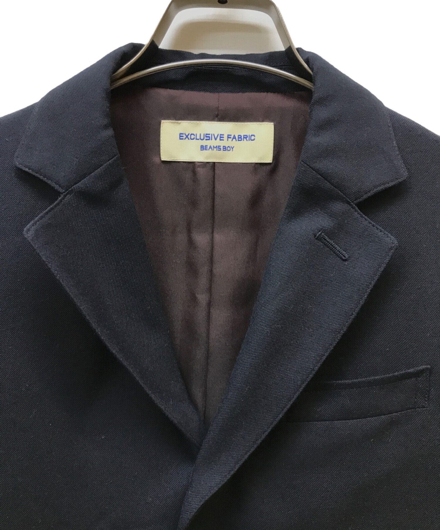 ©*️様 BEAMS BOYポリエステルウール3ボタンブレザー*ネイビー0サイズ 中古・古着通販】BEAMS BOY (ビームスボーイ) ポリエステル ウール 3