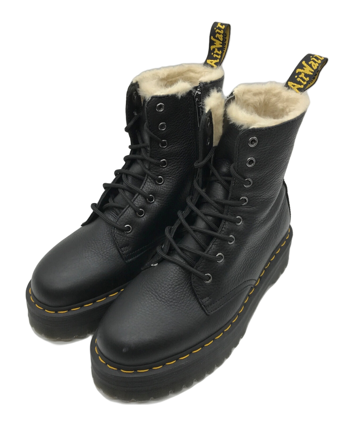 未使用品☆Dr.Martens JADON8ホール 厚底 サイドZIP レザー 未使用品