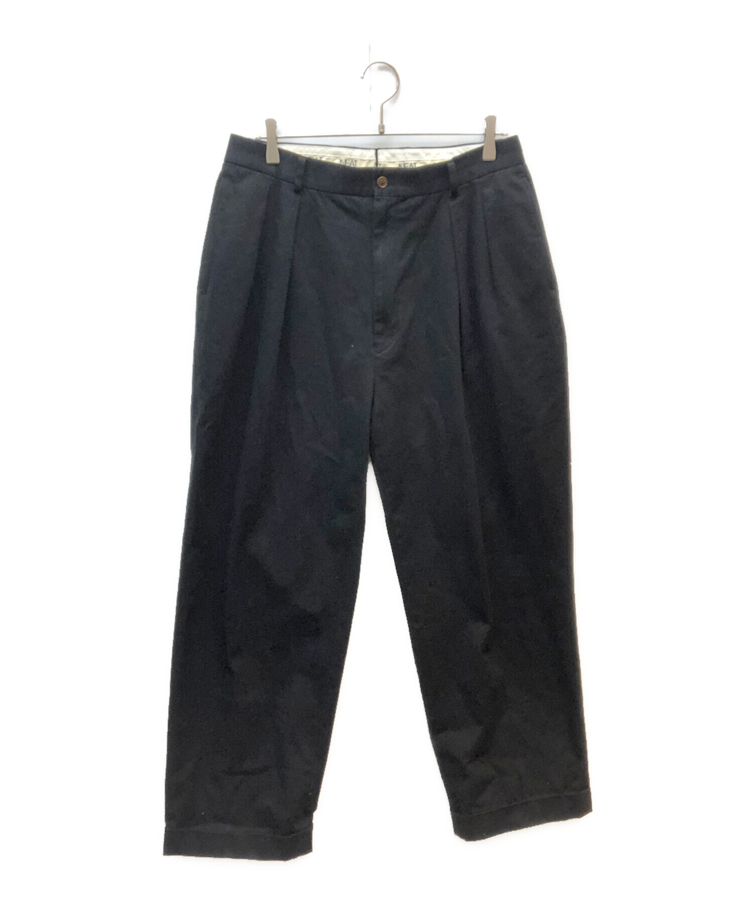 中古・古着通販】NEAT (ニート) ワイドパンツ ブラック サイズ:48 