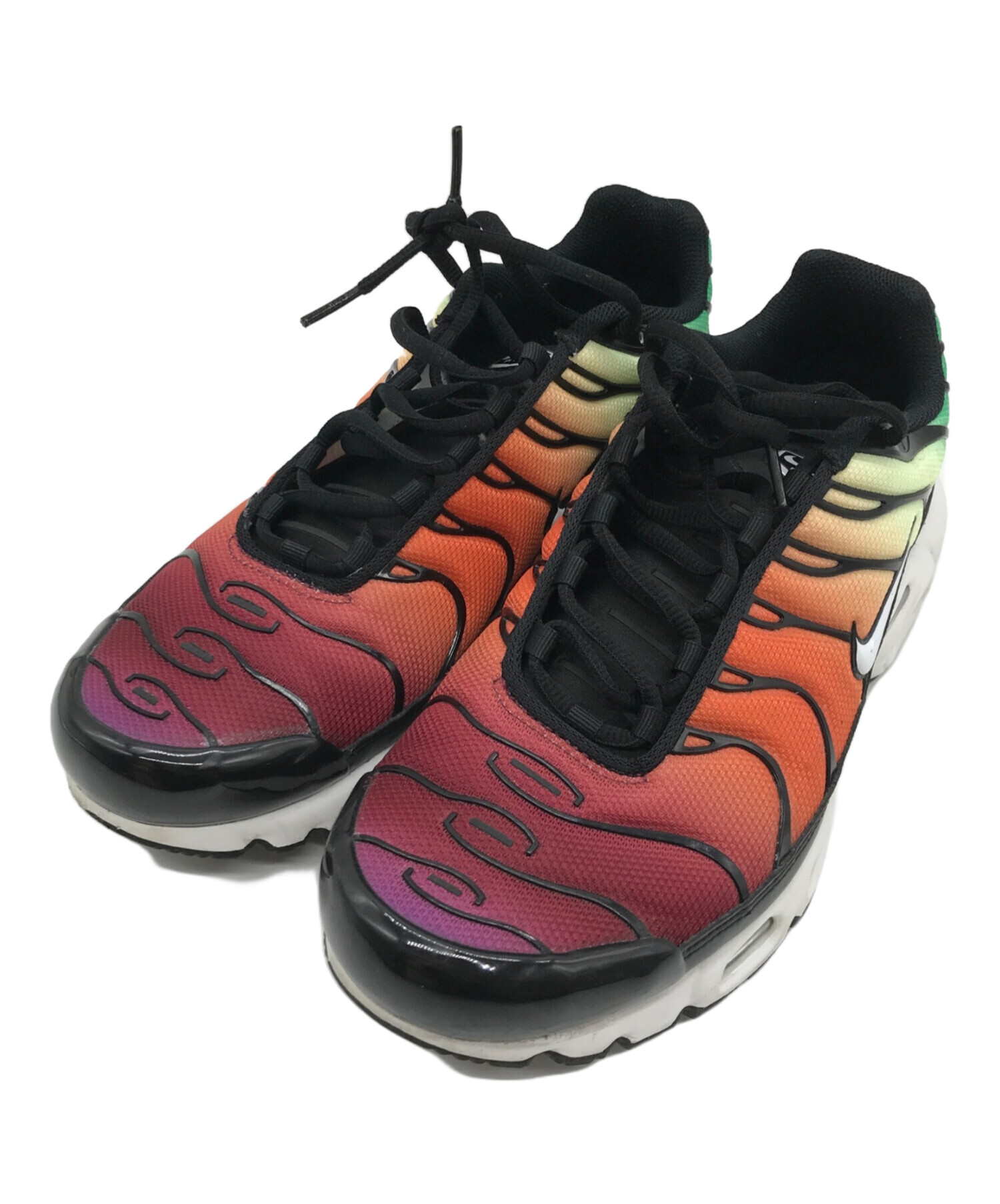 中古・古着通販】NIKE (ナイキ) Air Max Plus Black/Viotech/Team Red 