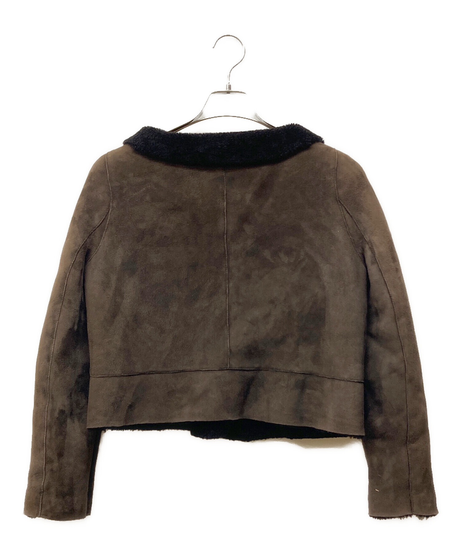 中古・古着通販】MARNI (マルニ) ムートンジャケット ブラウン サイズ 