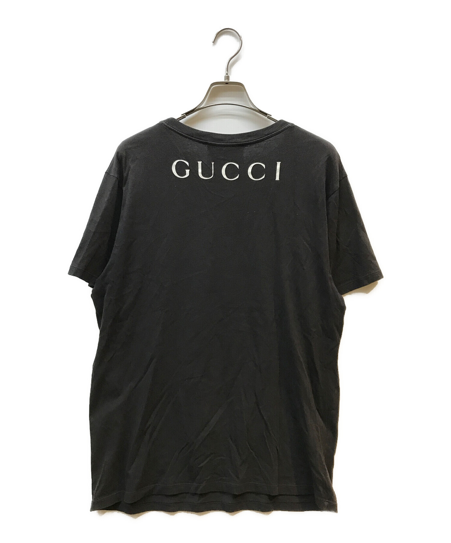 中古・古着通販】GUCCI (グッチ) Metal Logo T-Shirt ブラック サイズ