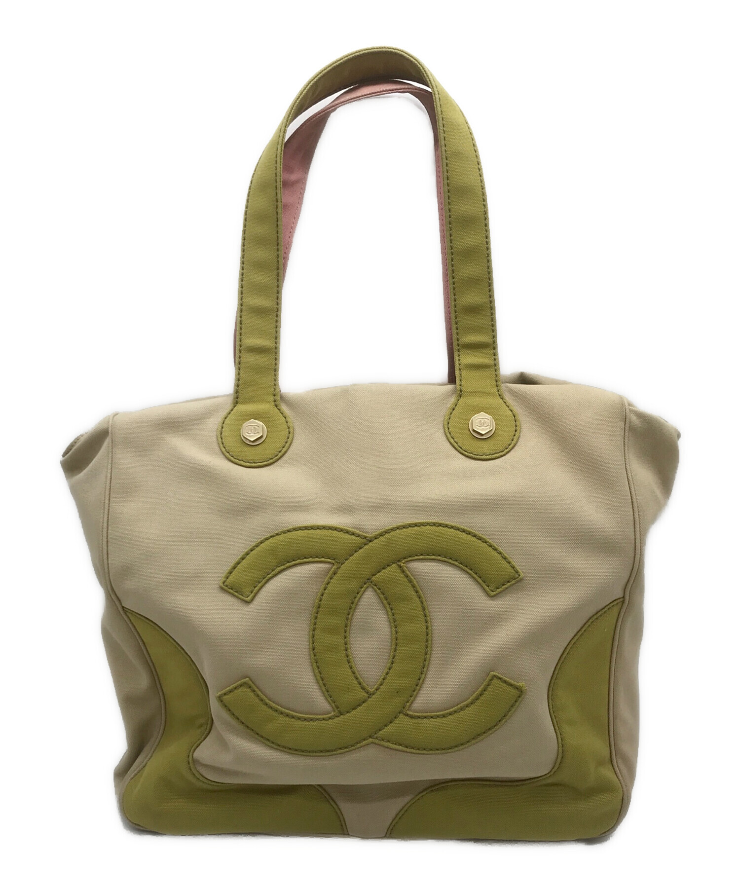 中古・古着通販】CHANEL (シャネル) マシュマロ トートバッグ ベージュ 