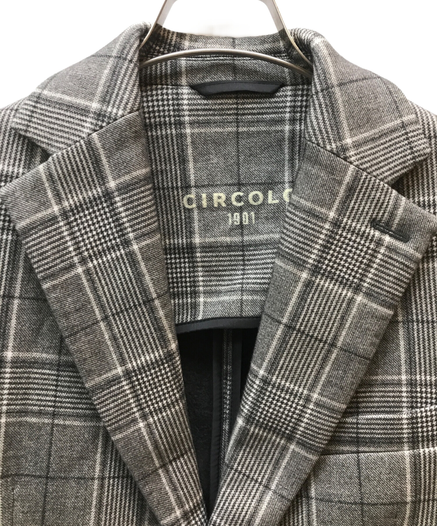 【未使用品】CIRCOLO 1901/チルコロ グレンチェック ジャケット 46 中古・古着通販】Circolo 1901 (チルコロ1901) チェックテーラード