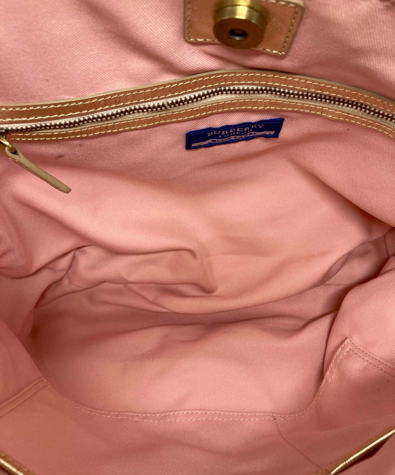 BURBERRY BLUE LABEL ピンク ショルダーバッグ　ヴィンテージ？ 中古・古着通販】BURBERRY BLUE LABEL (バーバリー ブルー レーベル