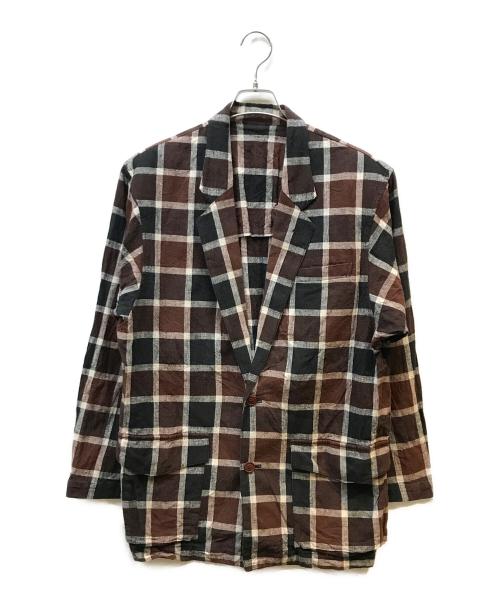 80s ISSEY MIYAKE MEN コットンニット テーラードジャケット 80s ISSEY MIYAKE MEN コットンニット テーラードジャケット