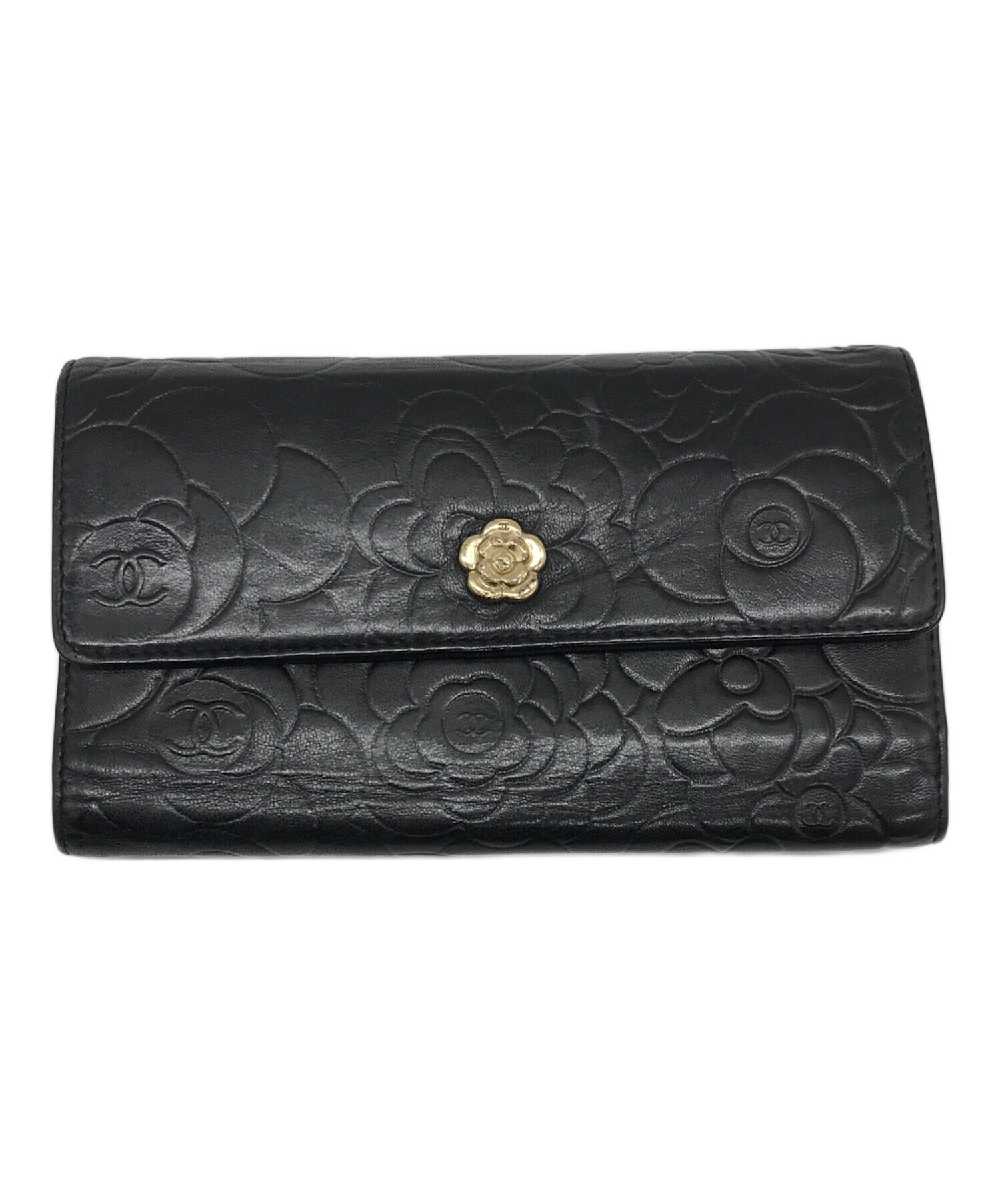 中古・古着通販】CHANEL (シャネル) カメリア ロングウォレット