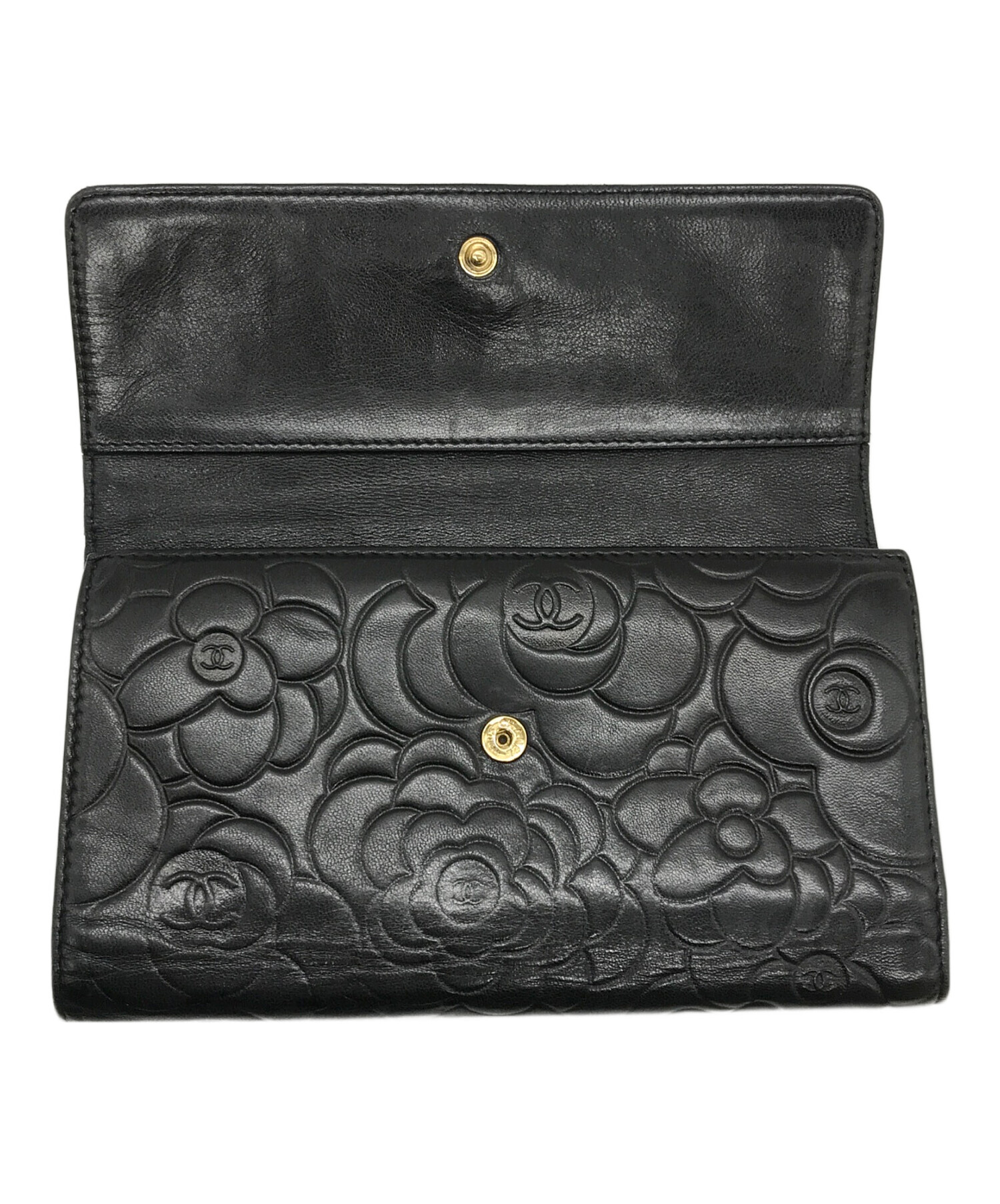 中古・古着通販】CHANEL (シャネル) カメリア ロングウォレット