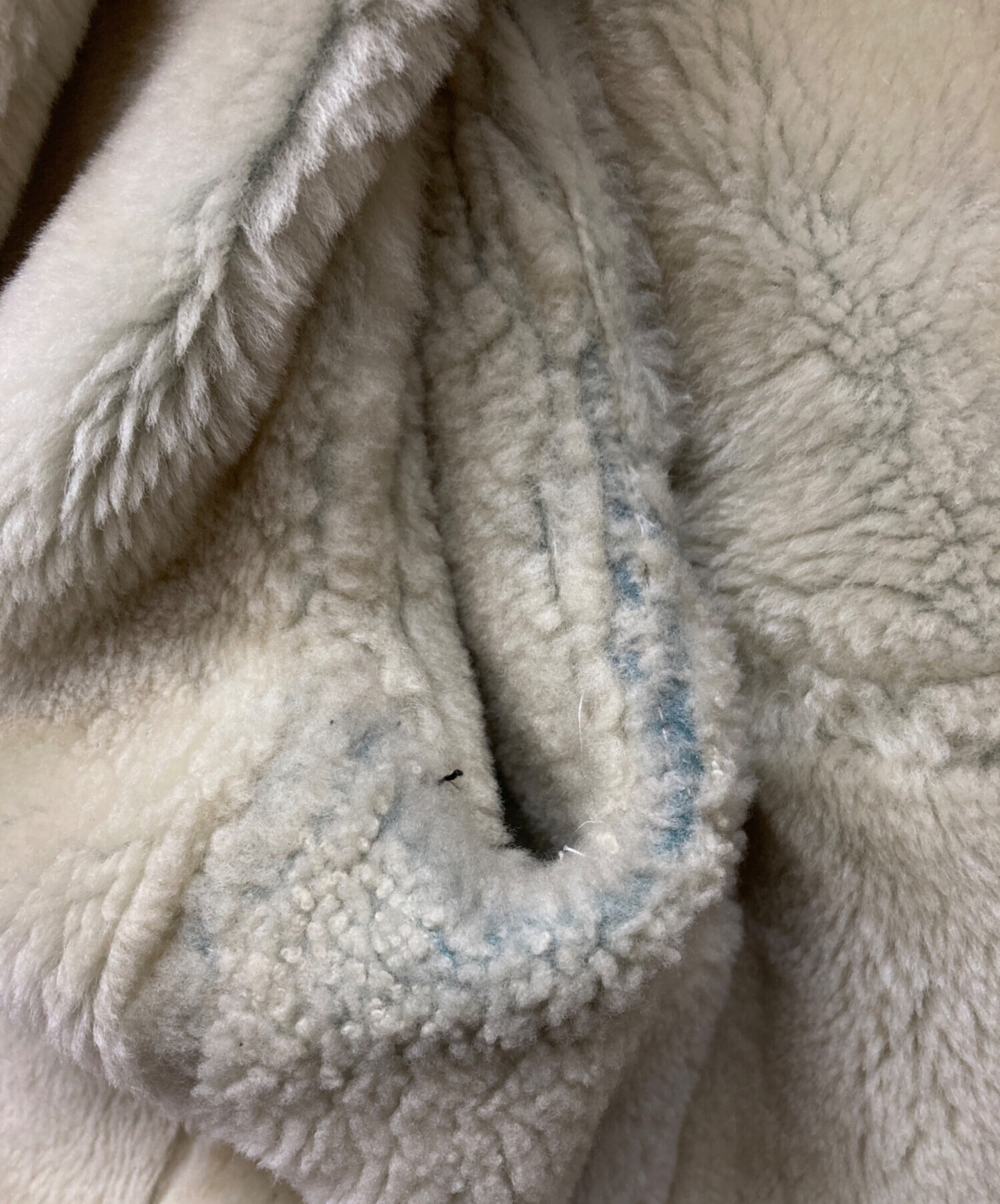 AKM アウター ムートン コート ホワイト グレー エーケーエム