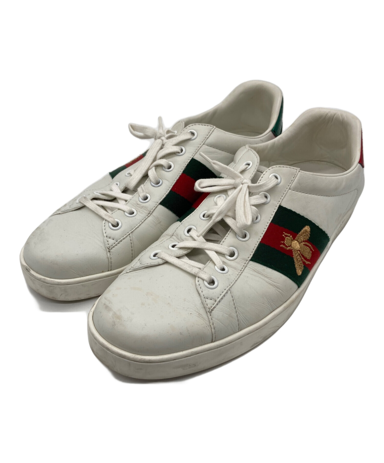 中古・古着通販】GUCCI (グッチ) エース スニーカー ホワイト サイズ 