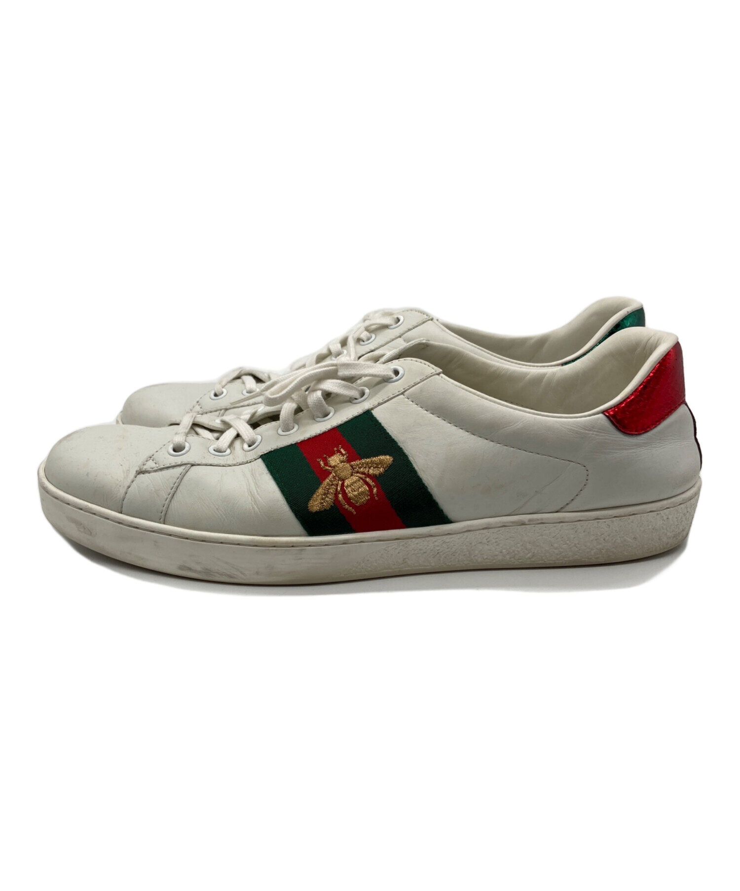 中古・古着通販】GUCCI (グッチ) エース スニーカー ホワイト サイズ 