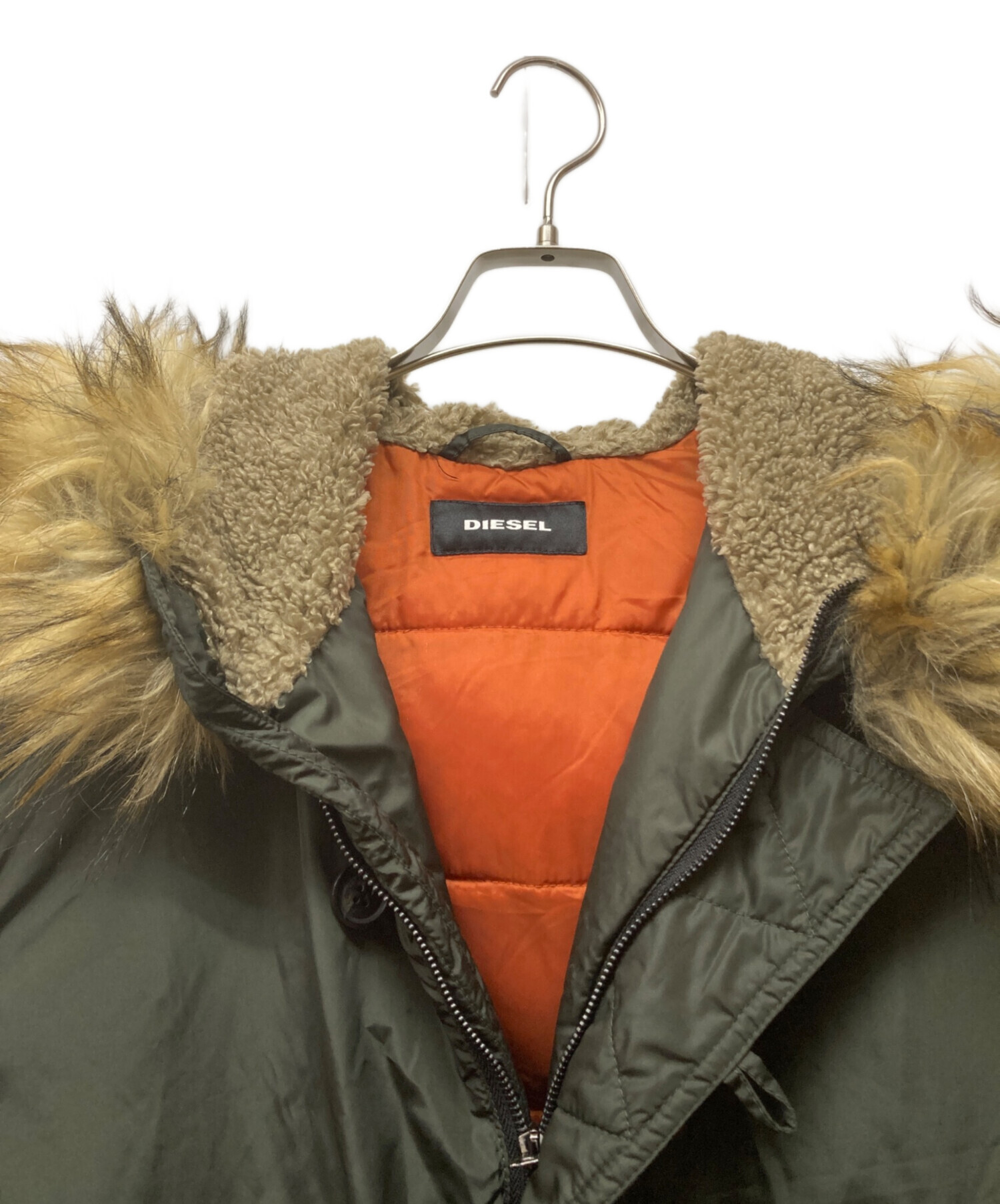 中古・古着通販】DIESEL (ディーゼル) モッズジャケット グリーン 