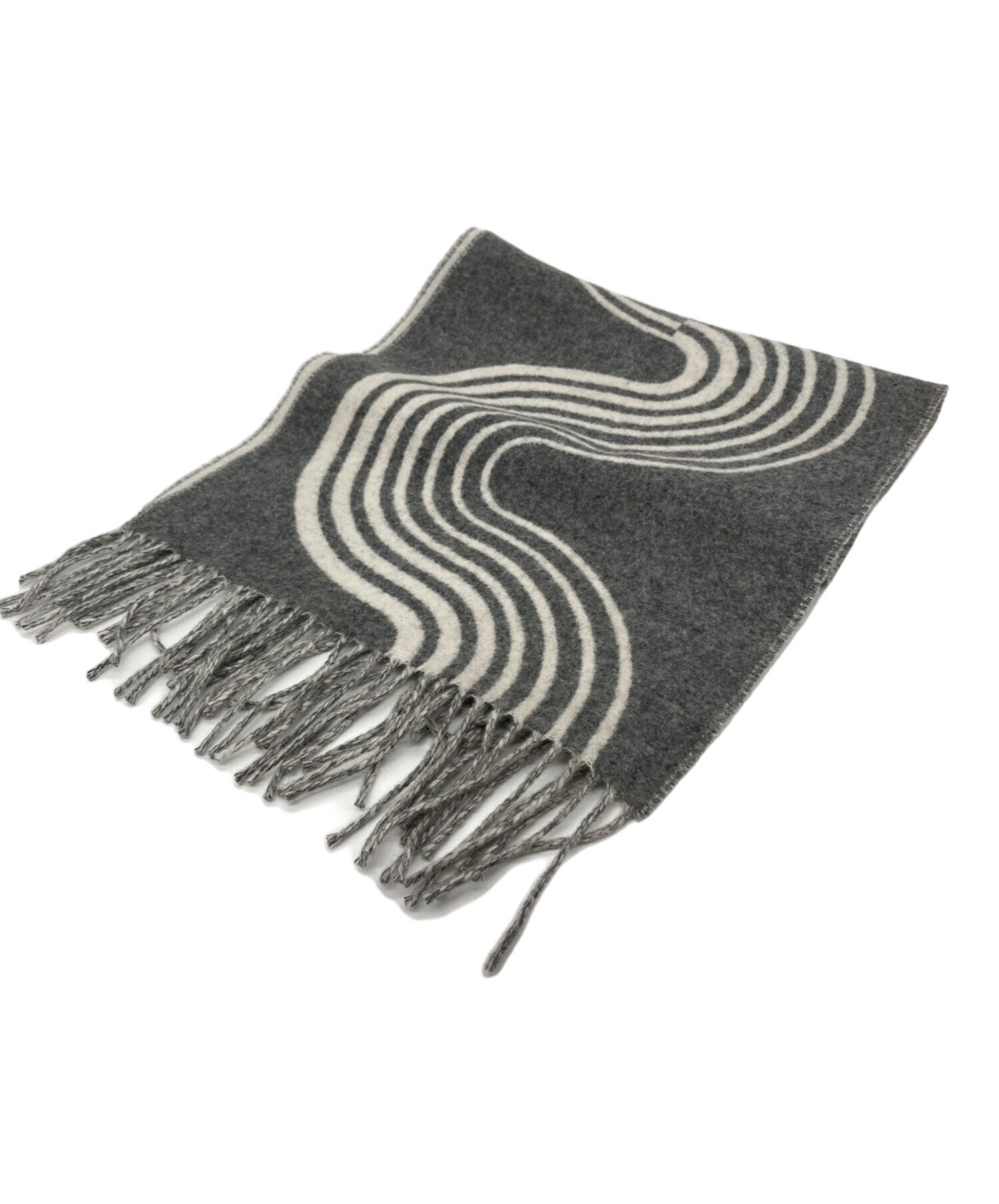 中古・古着通販】HERMES (エルメス) カザックヴァーグ マフラー グレー