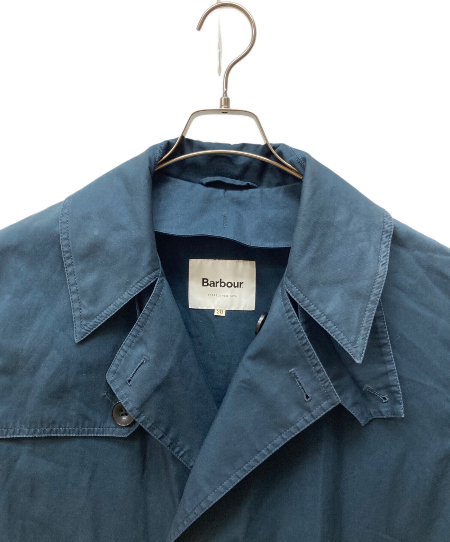中古・古着通販】Barbour (バブアー) トレンチコート ネイビー サイズ