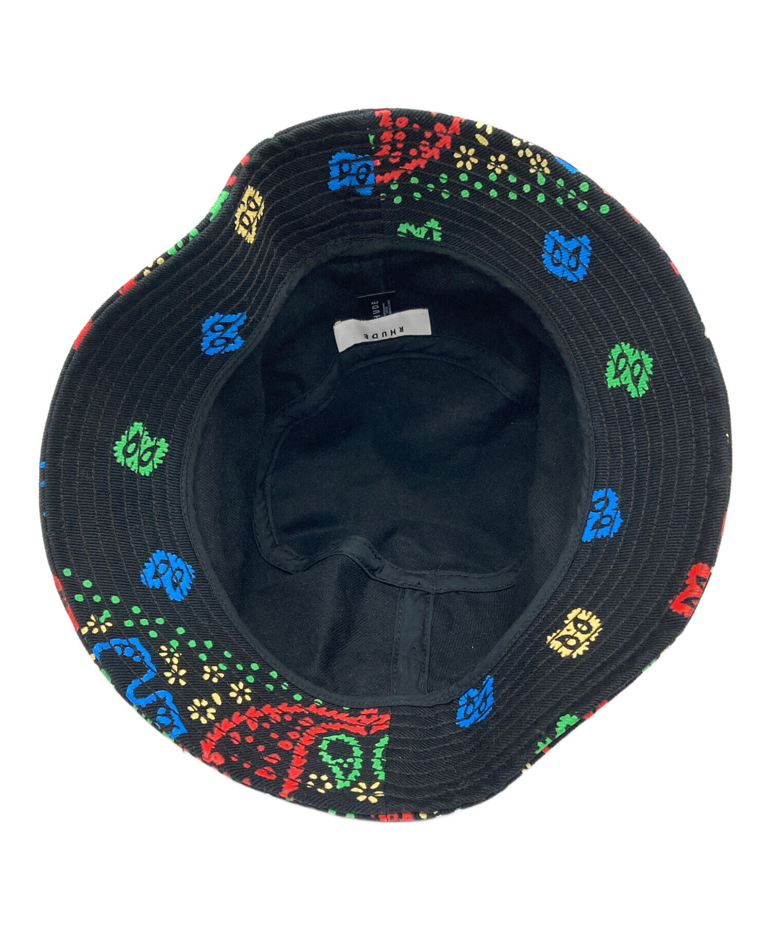 中古・古着通販】RHUDE (ルード) BANDANA BUCKET HAT ブラック 