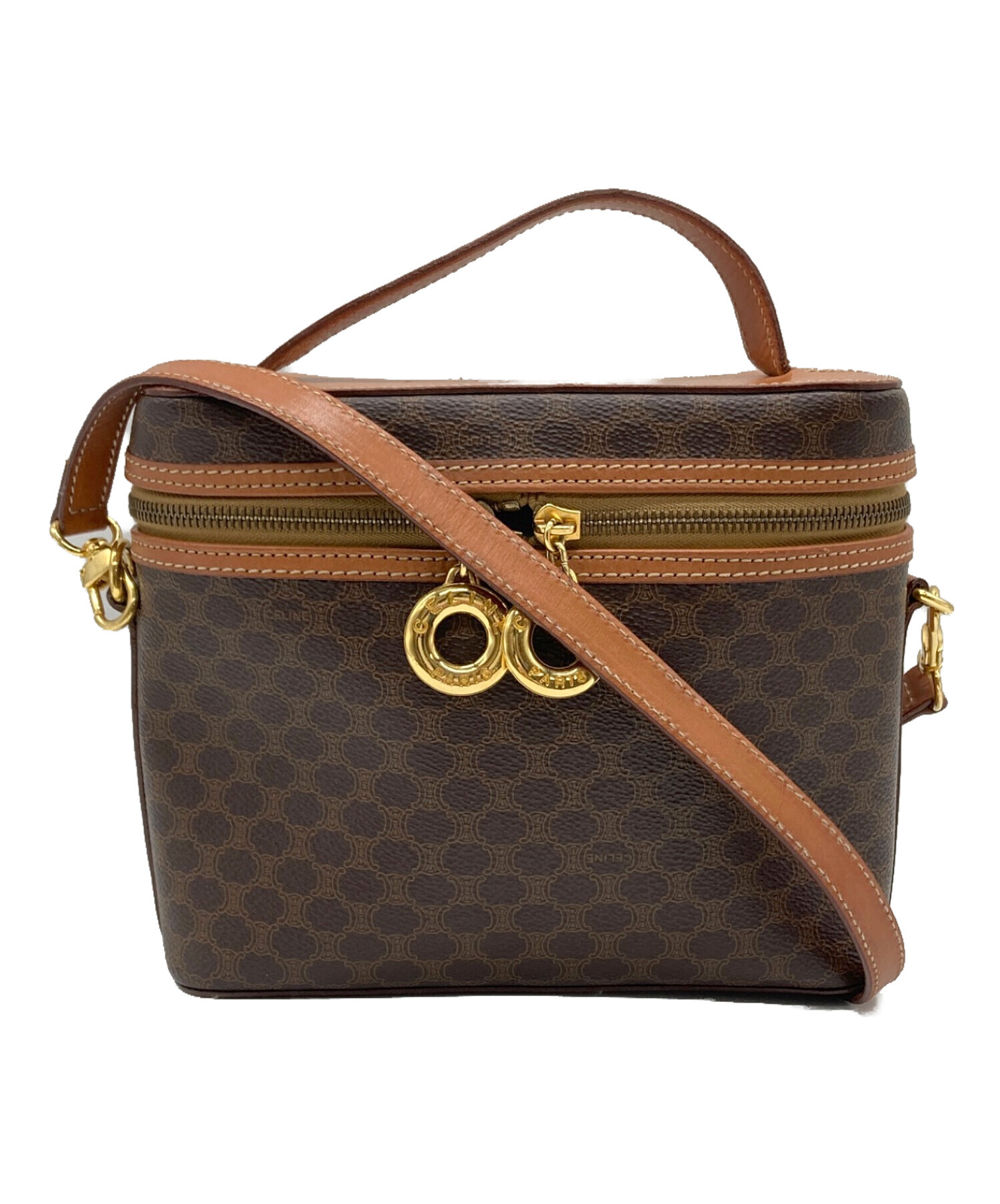 中古・古着通販】CELINE (セリーヌ) マカダム柄ショルダーバニティ 