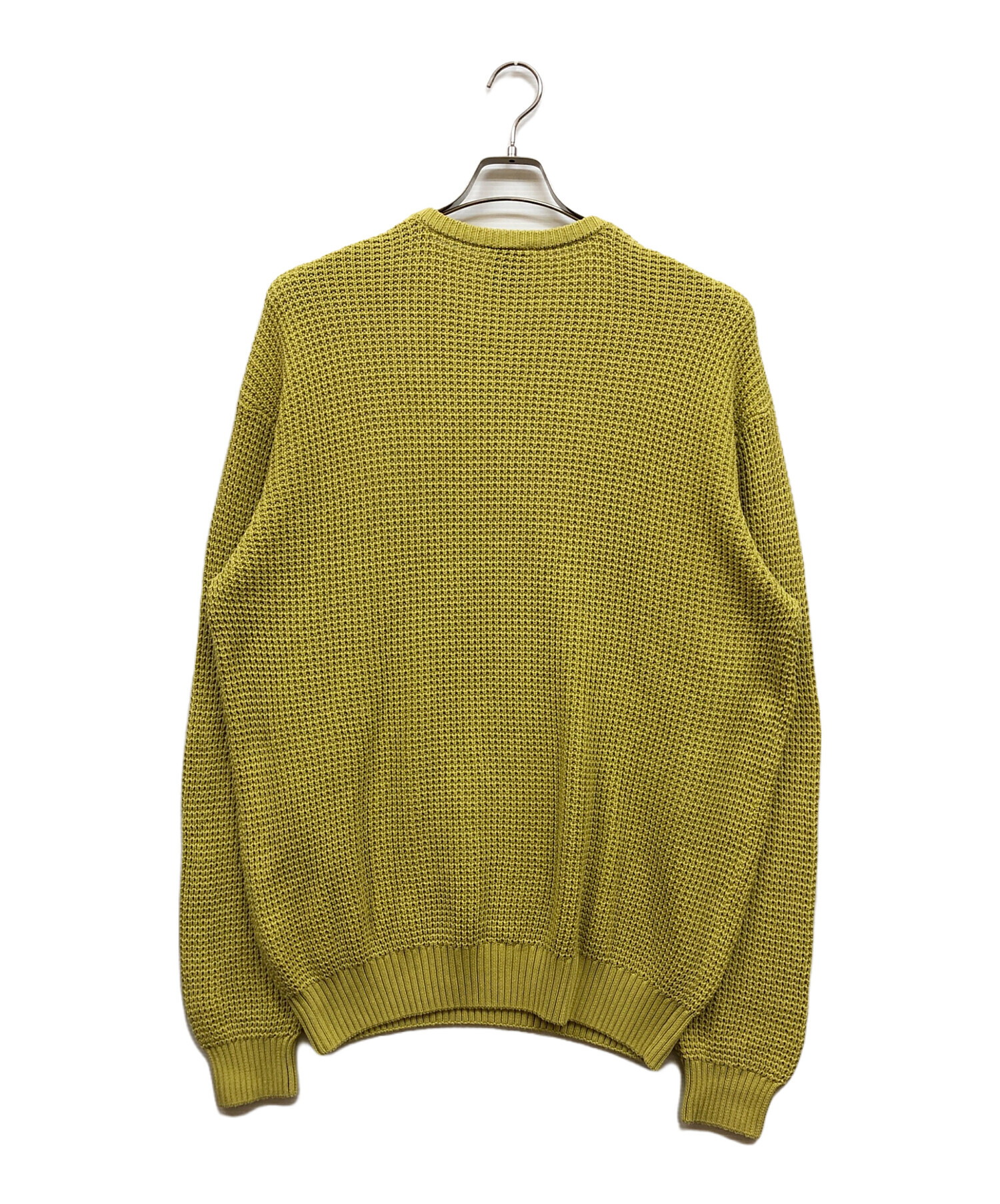 中古・古着通販】HUF (ハフ) FILMORE WAFFLE KNIT SWEAT イエロー