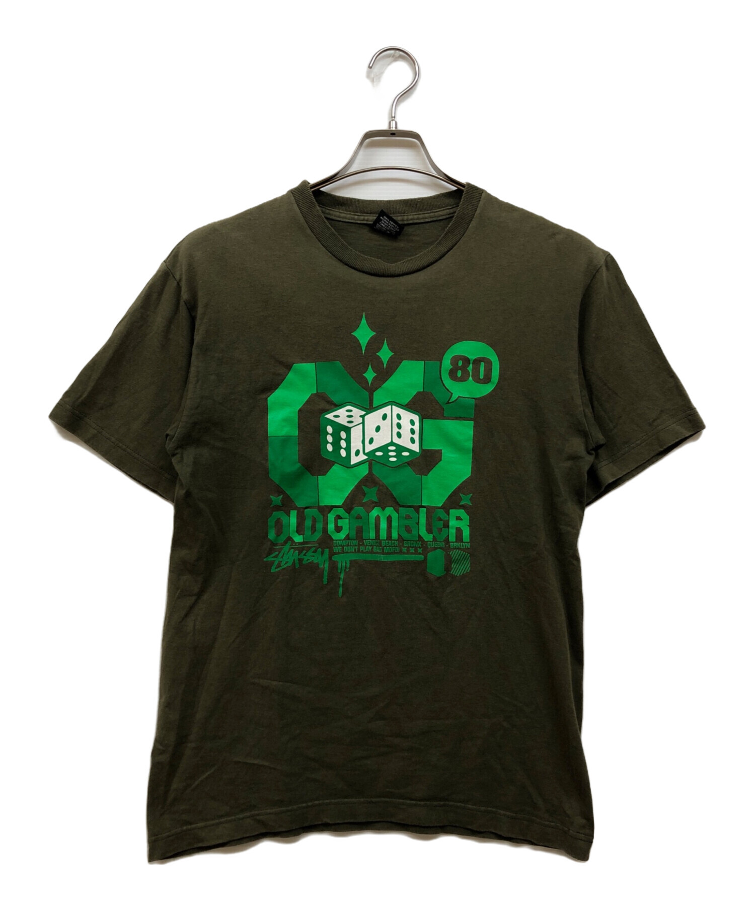中古・古着通販】stussy (ステューシー) OLD GAMBLER プリントTシャツ