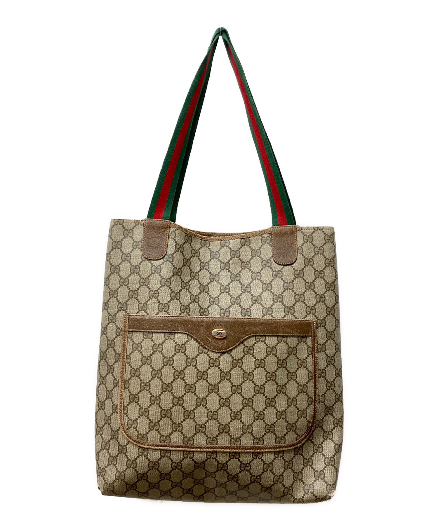 中古・古着通販】GUCCI (グッチ) GGスプリーム シェリーラインハンドル 